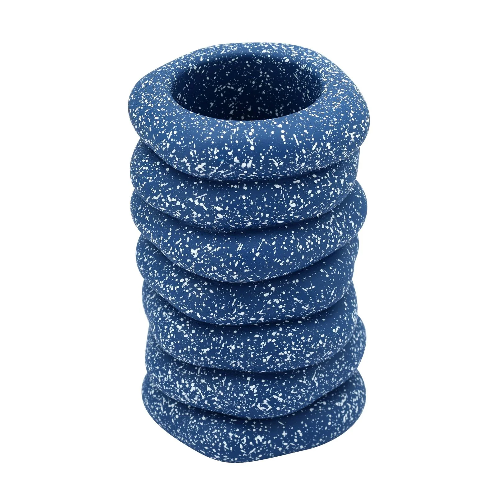 Gabby Speckled Blue Cairn Vase - Image 2