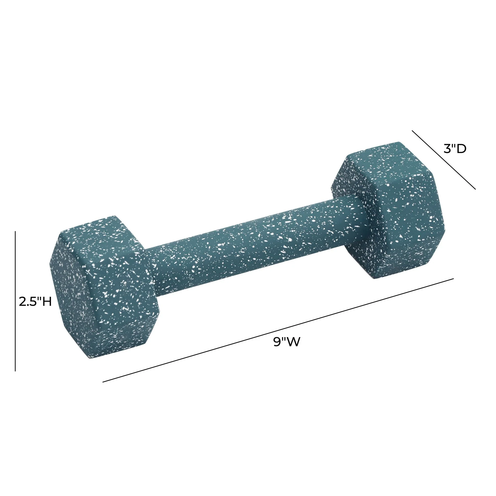 Gabby Speckled Blue Decorative Dumbbell - Image 5