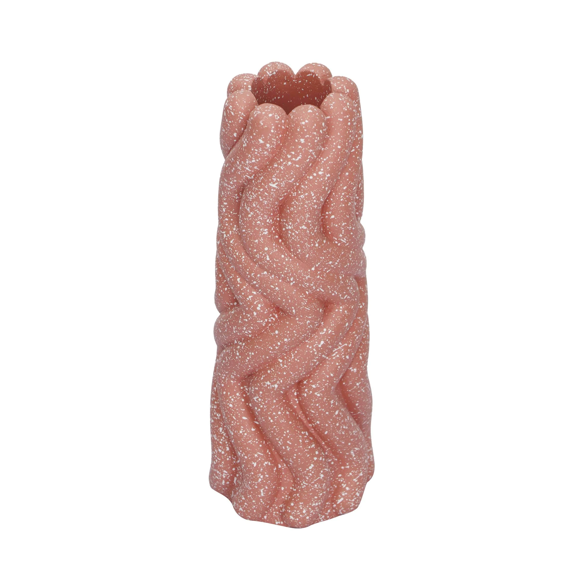 Gabby Speckled Salmon Pink Vase - Image 2