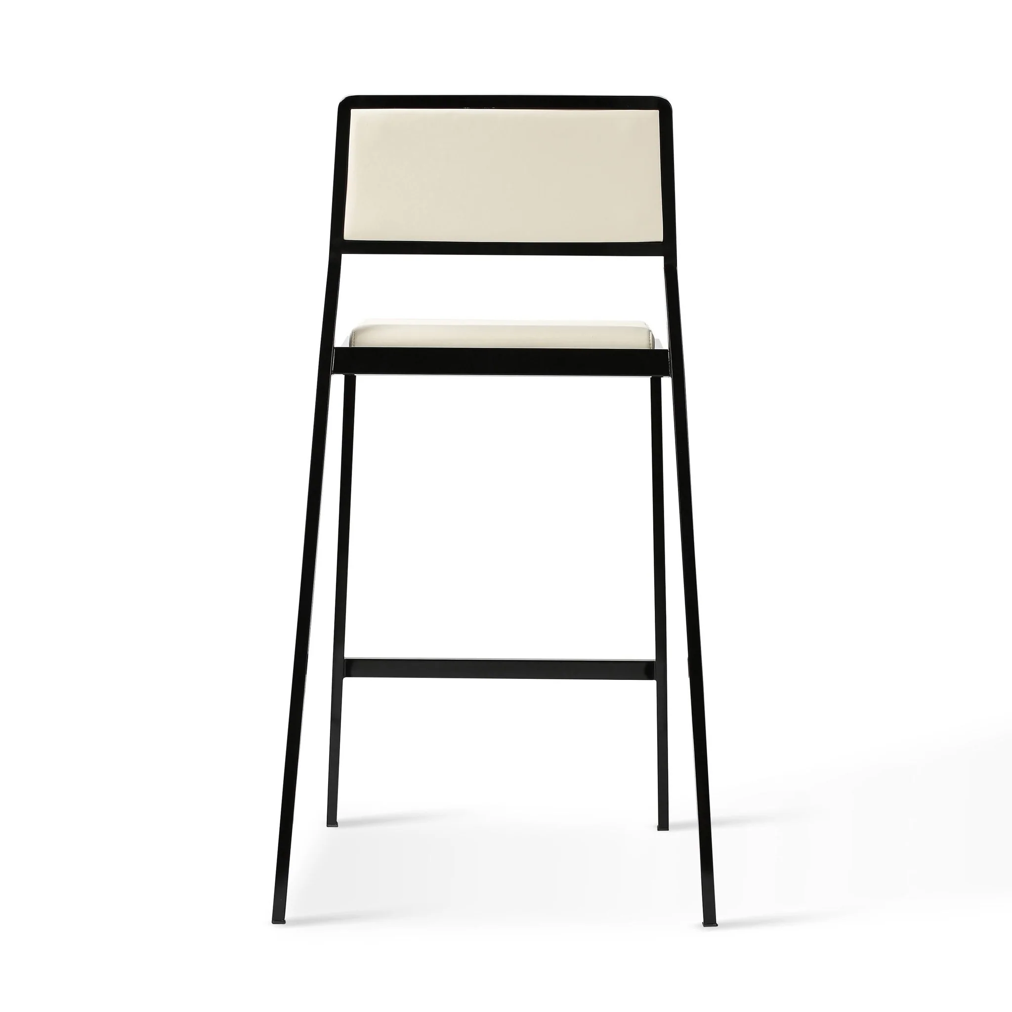 Gale Cream Performance Vegan Leather Stackable Stool - Set of 2 - Image 6