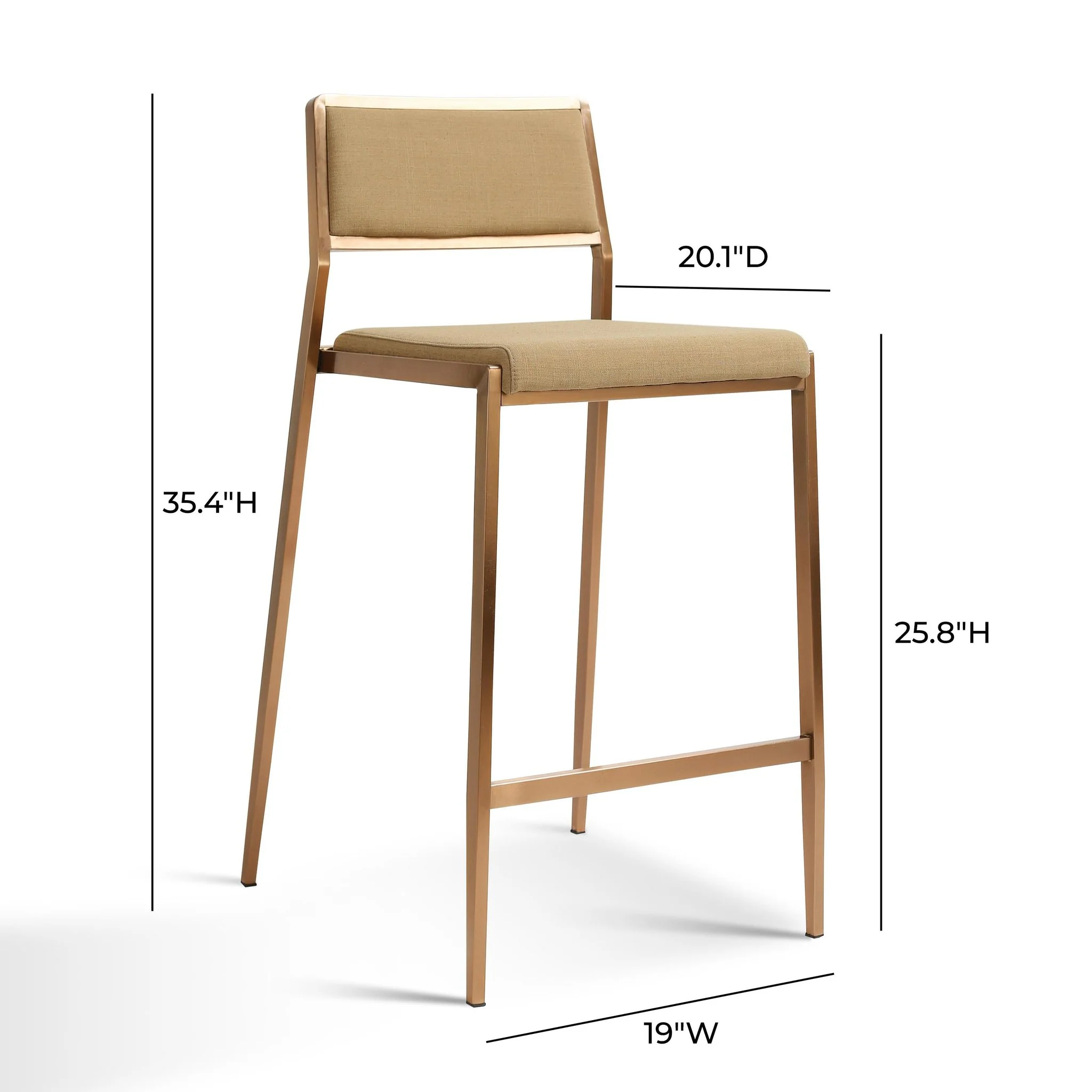 Gale Tan Basketweave Stackable Stool - Set of 2 - Image 8