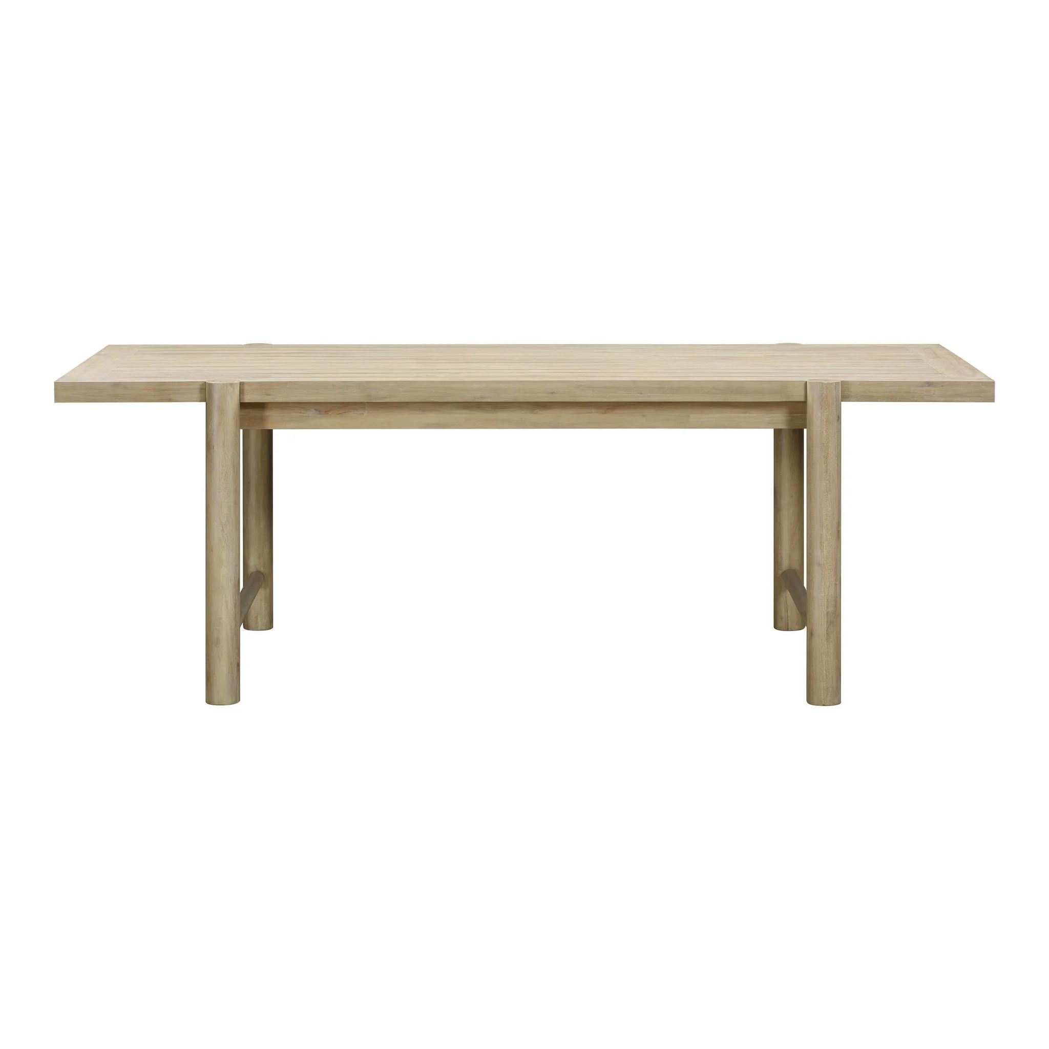 Gata Light Teak Outdoor Rectangular Dining Table - Image 3