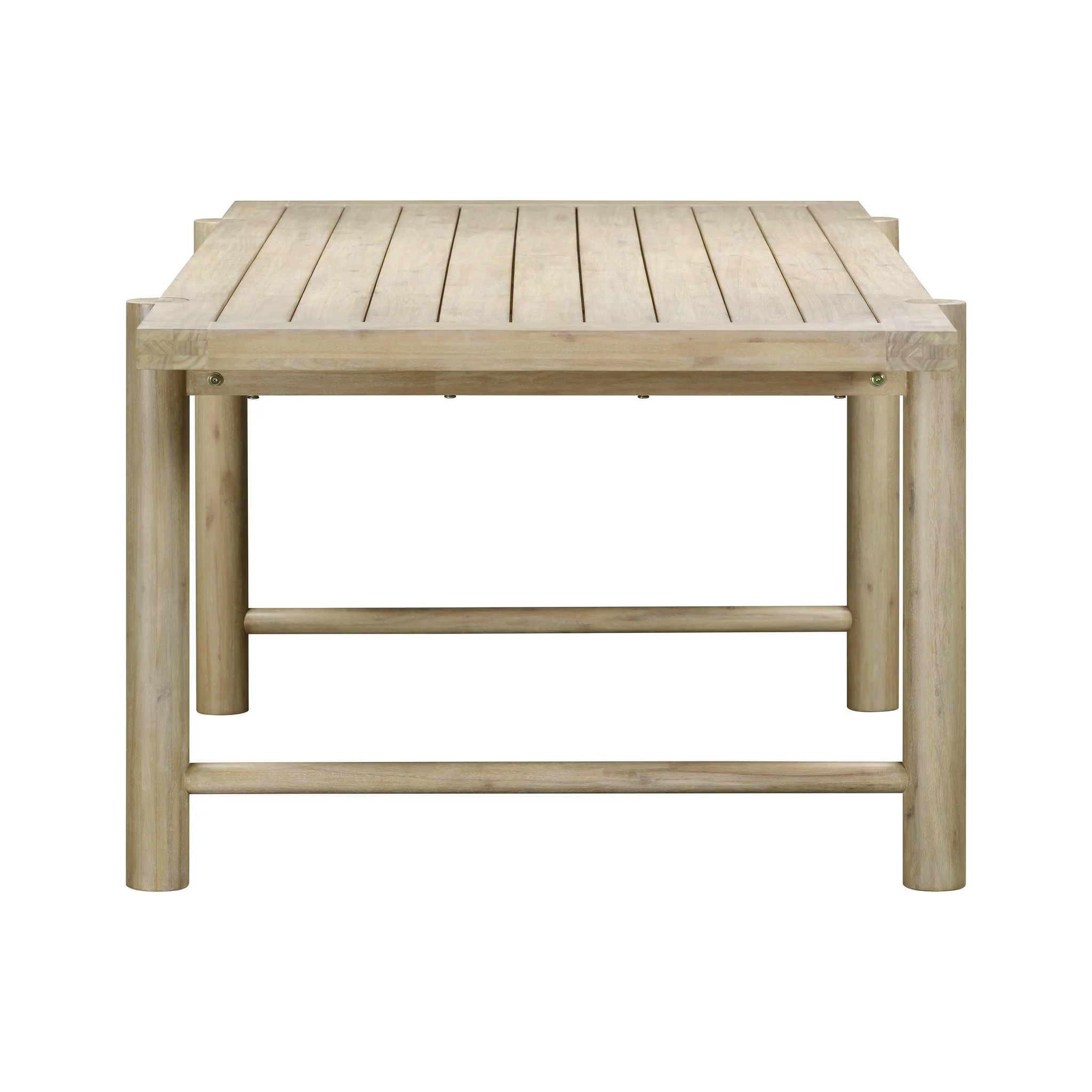 Gata Light Teak Outdoor Rectangular Dining Table - Image 6
