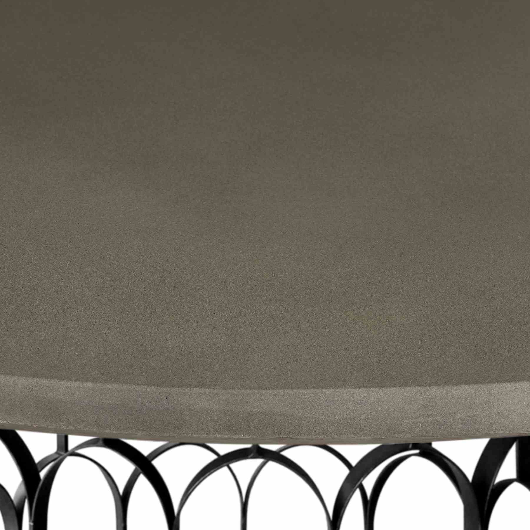 Gatsby Concrete and Metal Round Dining Table - Image 3