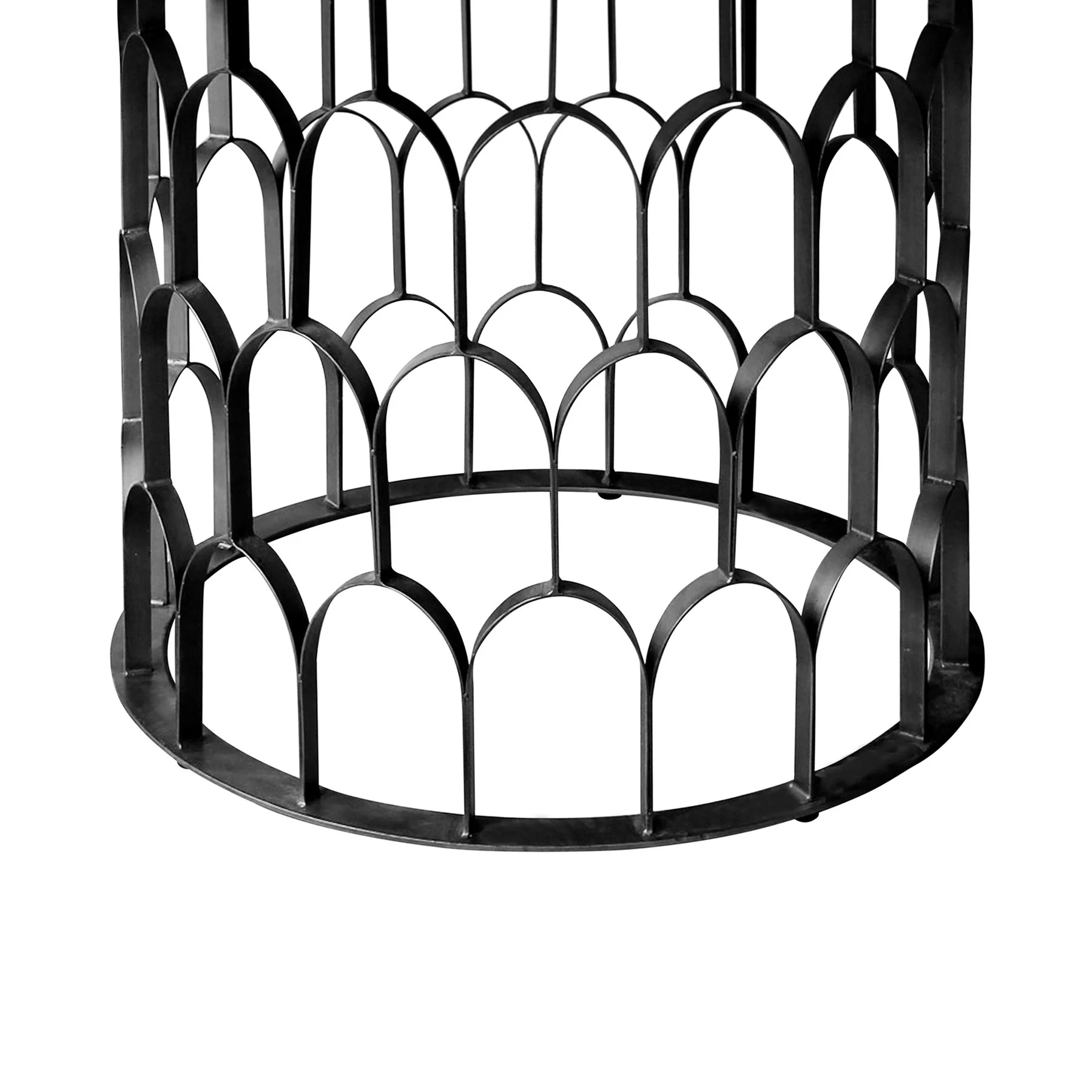 Gatsby Concrete and Metal Round Dining Table - Image 4