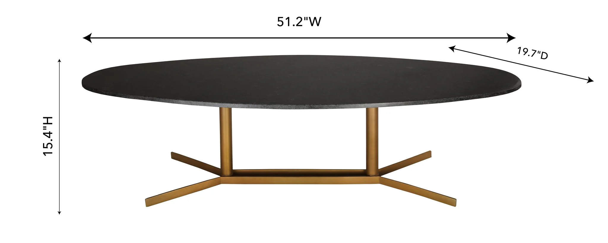 Gemma Black Marble Coffee Table - Image 5