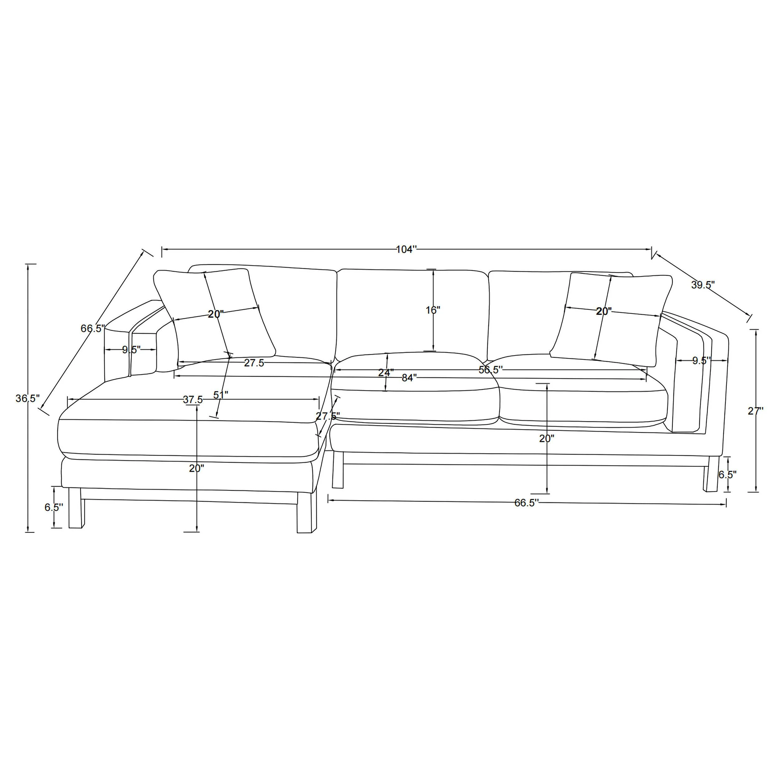 Geneva Sectional Sofa - Image 19