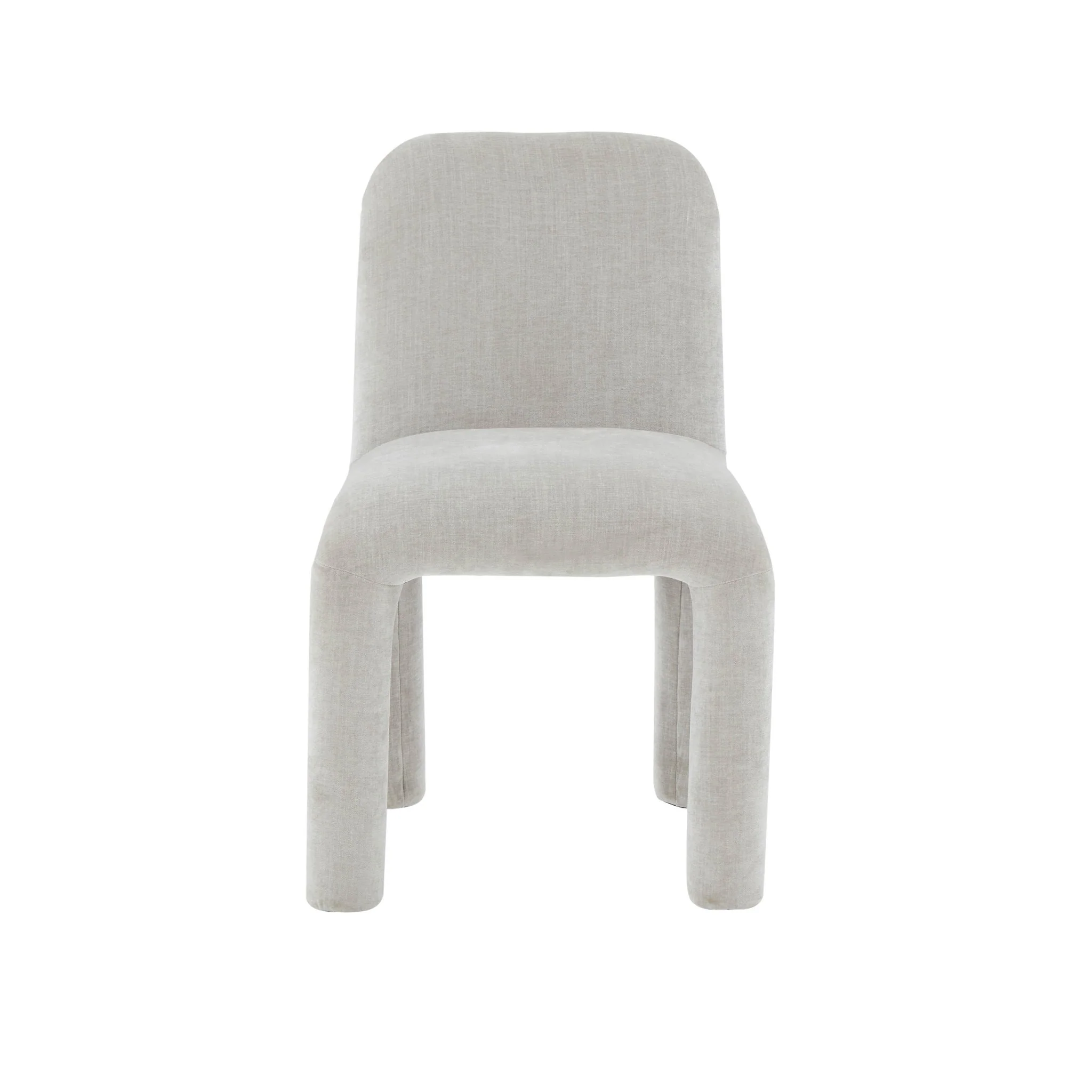 Georgia Light Grey Performance Chenille Dining Chair - Image 3