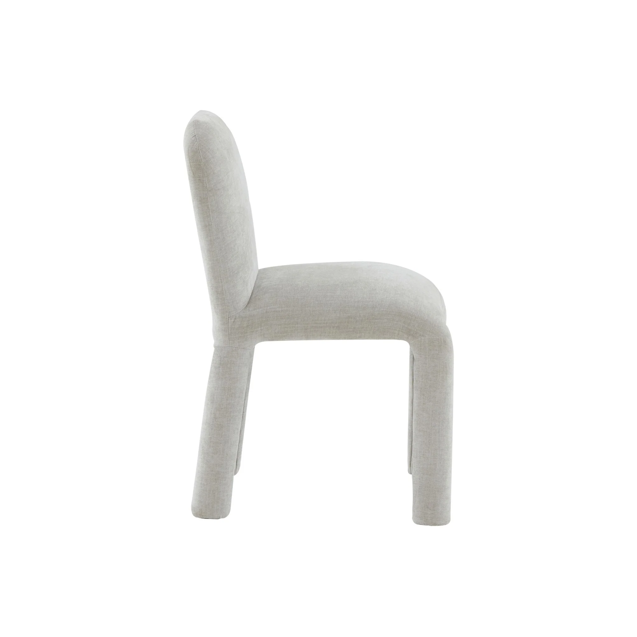 Georgia Light Grey Performance Chenille Dining Chair - Image 6