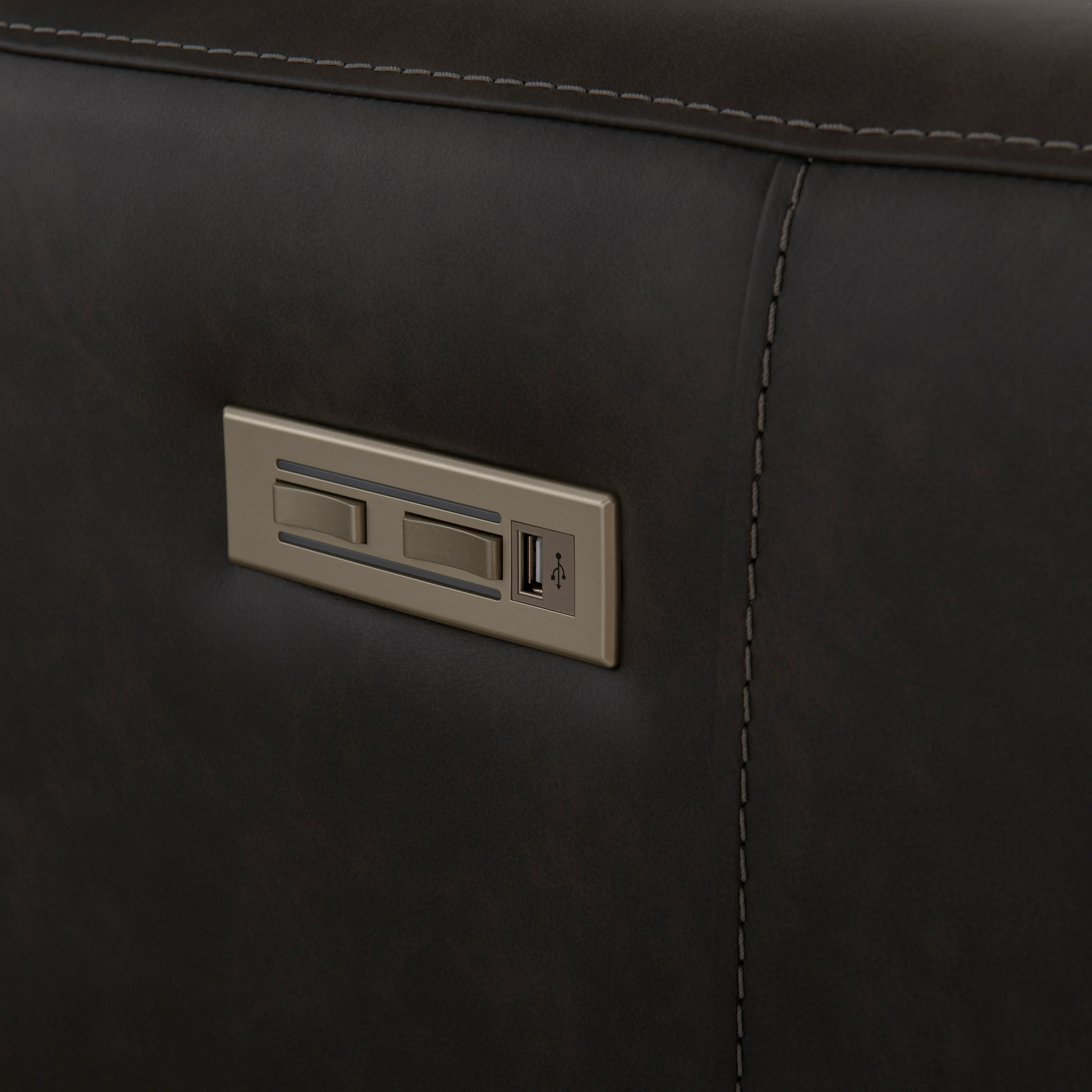 Germain Leather Power Motion Sofa - Image 8