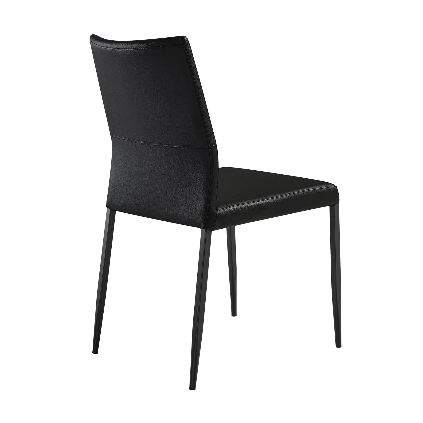 Giana Kash 5 Piece Extendable Dining Set with Black Faux Leather Chairs - Image 3