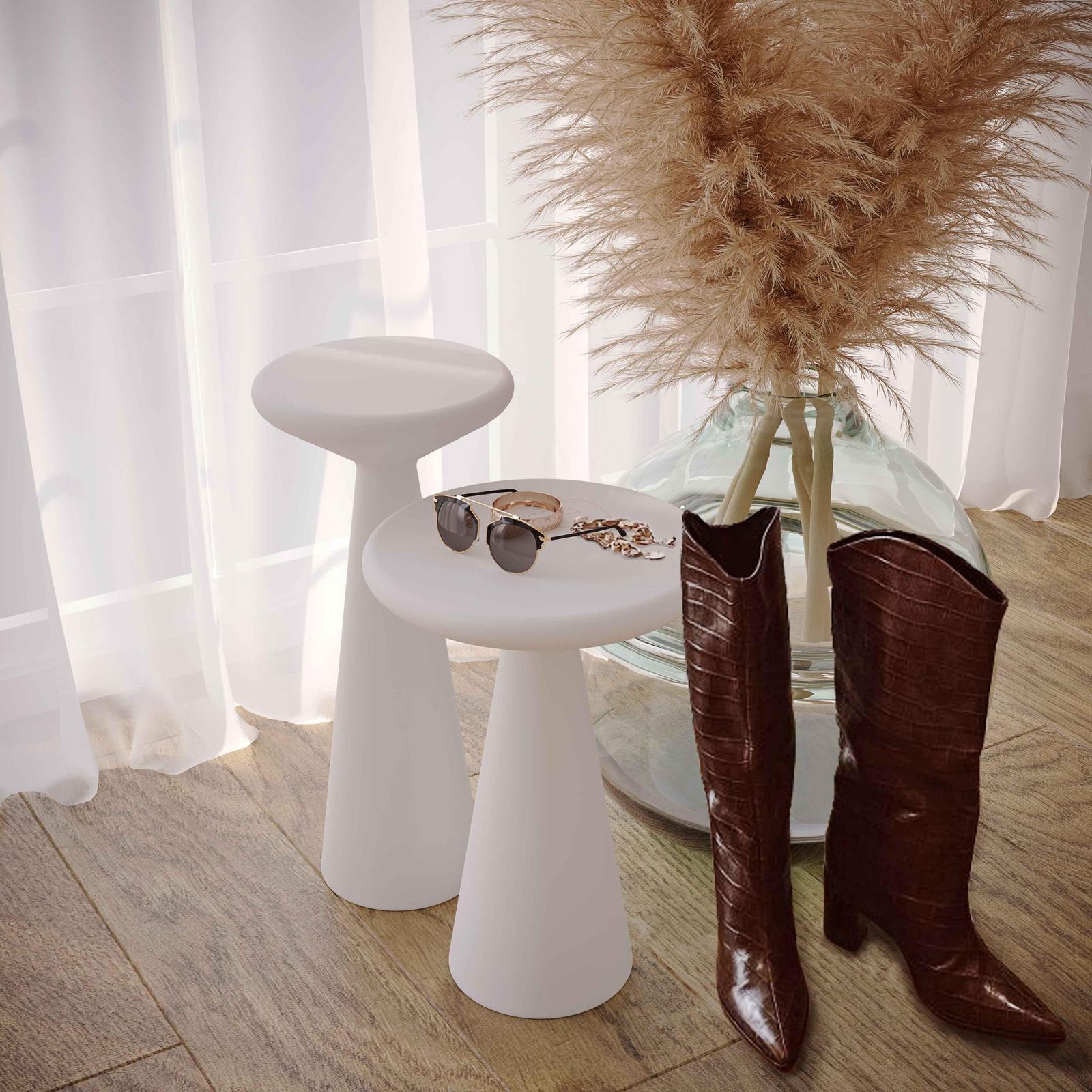 Gianna Concrete Accent Tables - Set of 2 - Image 2