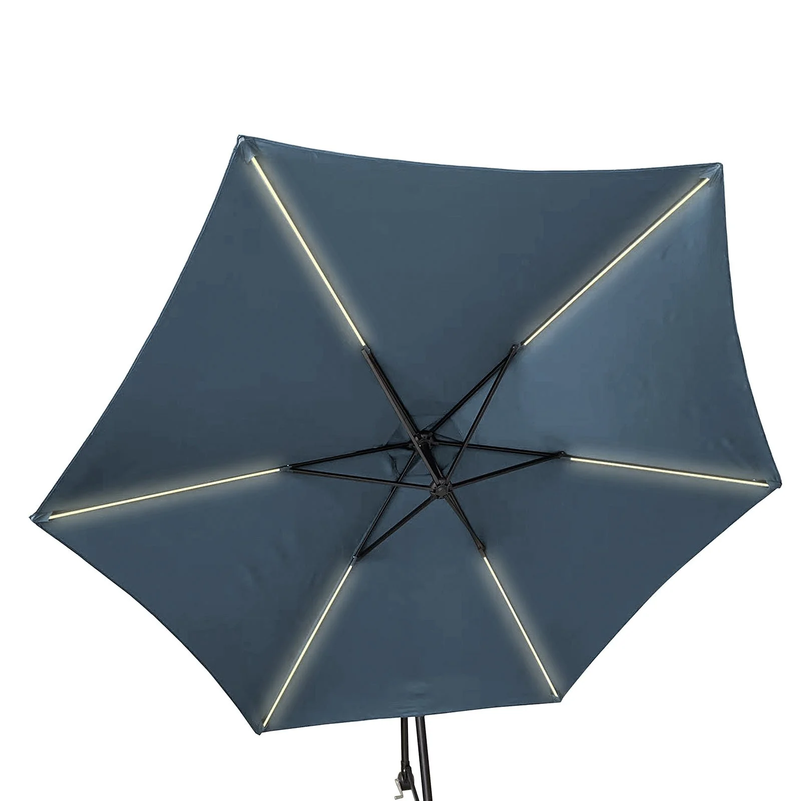 Glam Cantilever Umbrella w/ LED, Dark Sapphire - Image 2