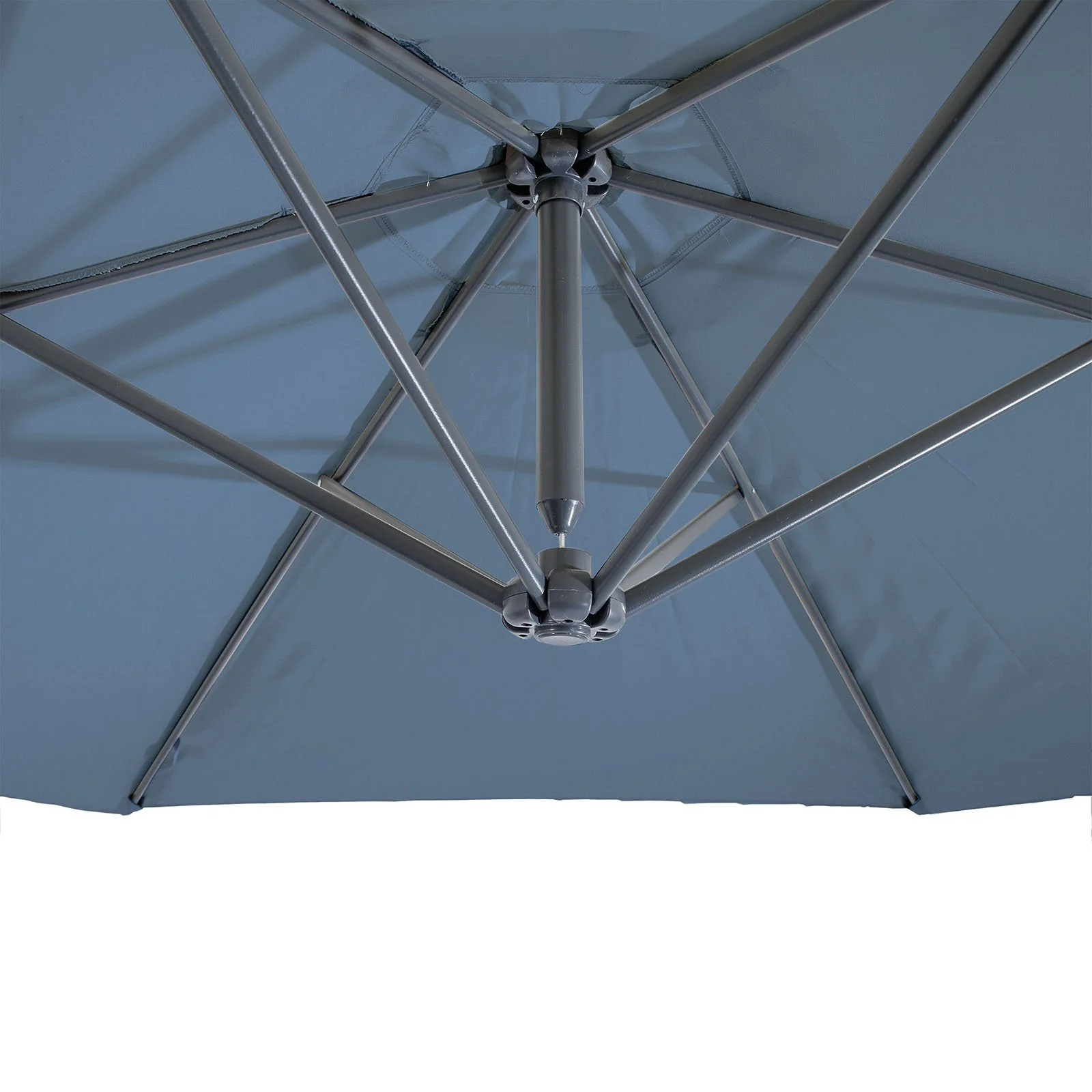 Glam Cantilever Umbrella w/ LED, Light Sapphire - Image 5