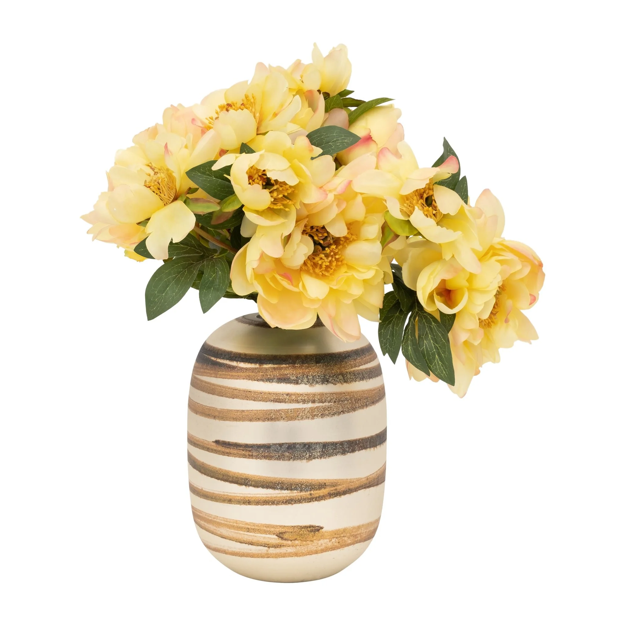 Glass, 10" Antique Ring Vase, Gold - Image 2