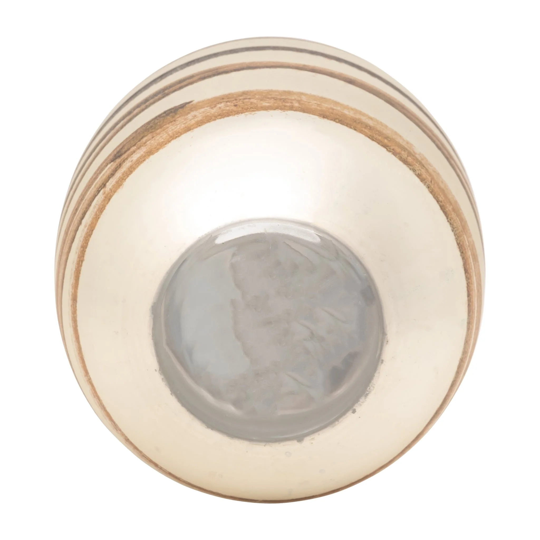 Glass, 10" Antique Ring Vase, Gold - Image 6