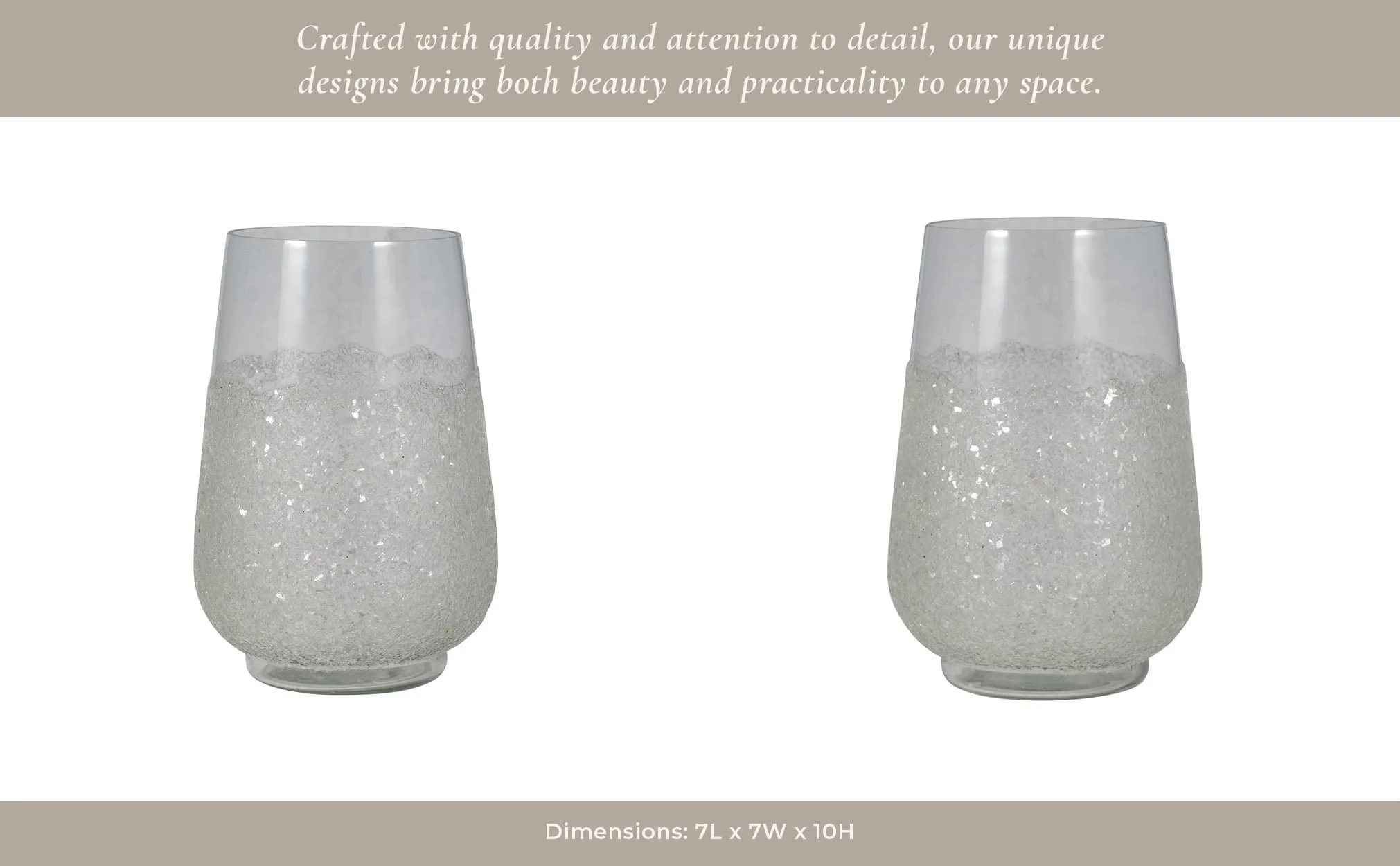 Glass, 10" Sugar Vase, Clear - Image 15