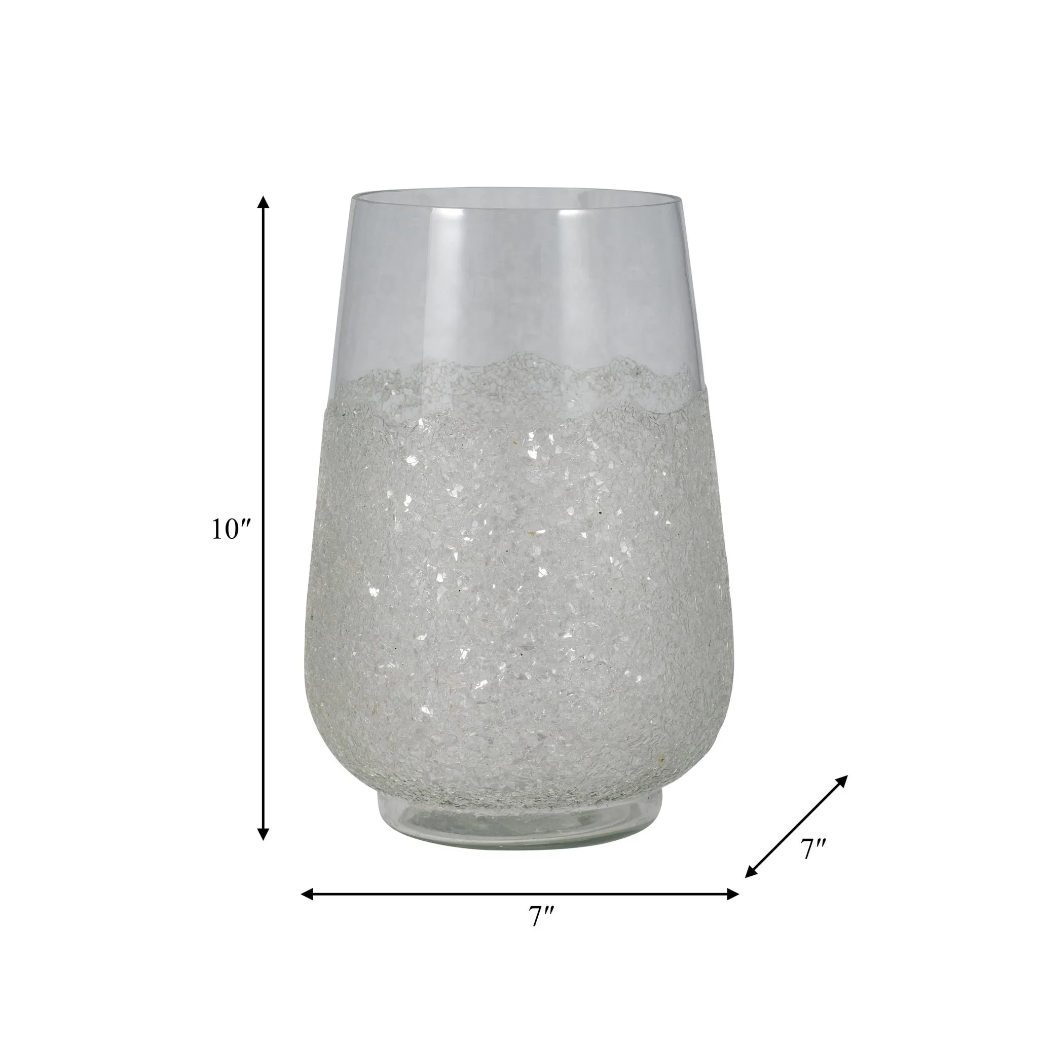 Glass, 10" Sugar Vase, Clear - Image 9