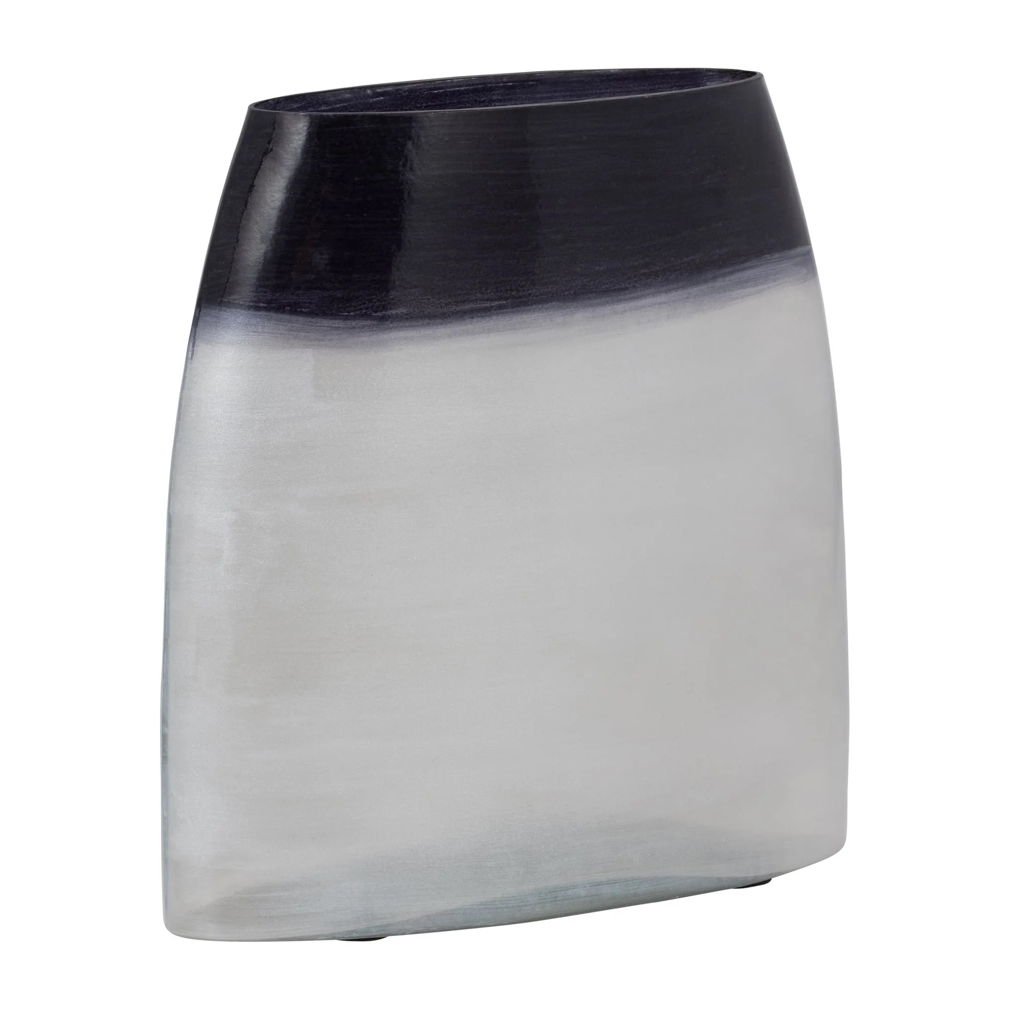 Glass, 11" Ombre Vase, Blue - Image 2