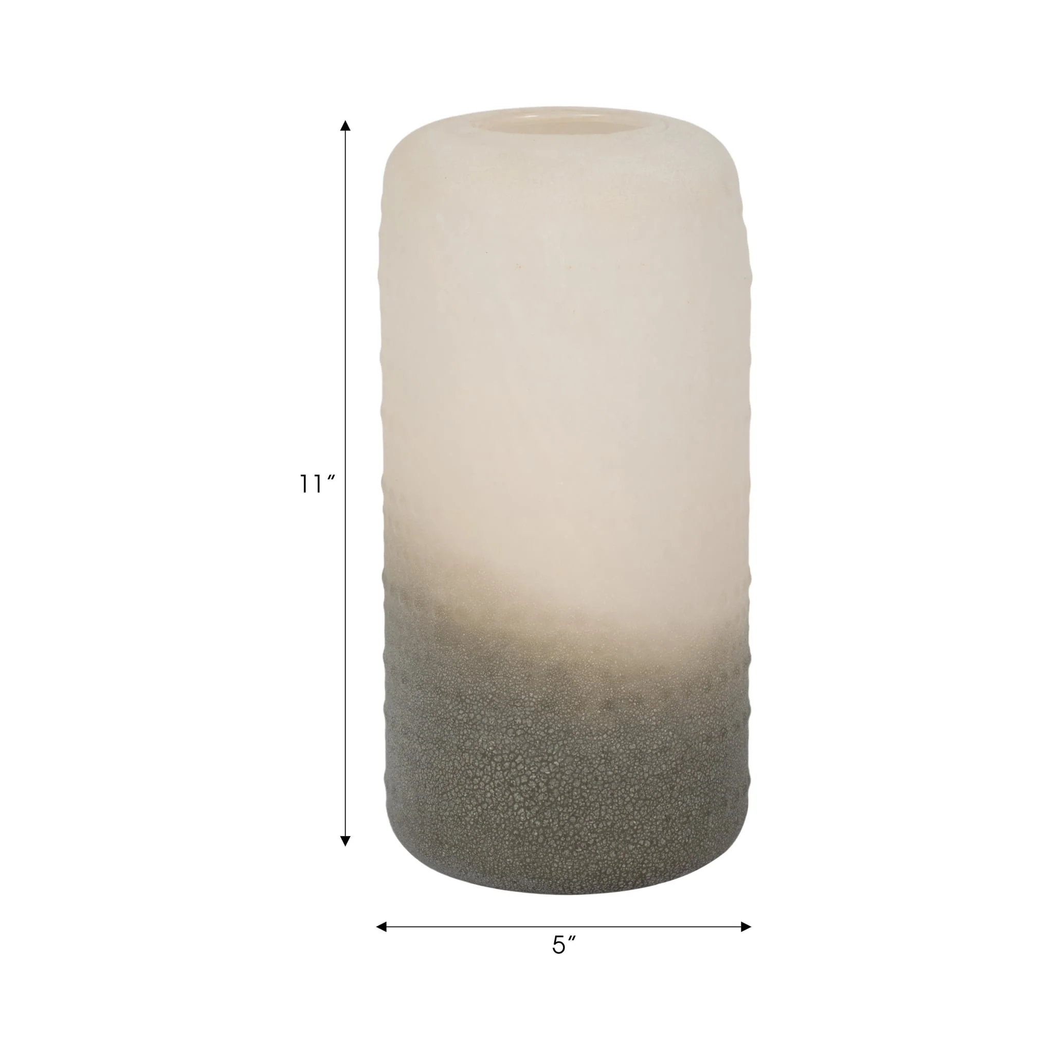 Glass 11" Textured 2-tone Vase, - Image 8