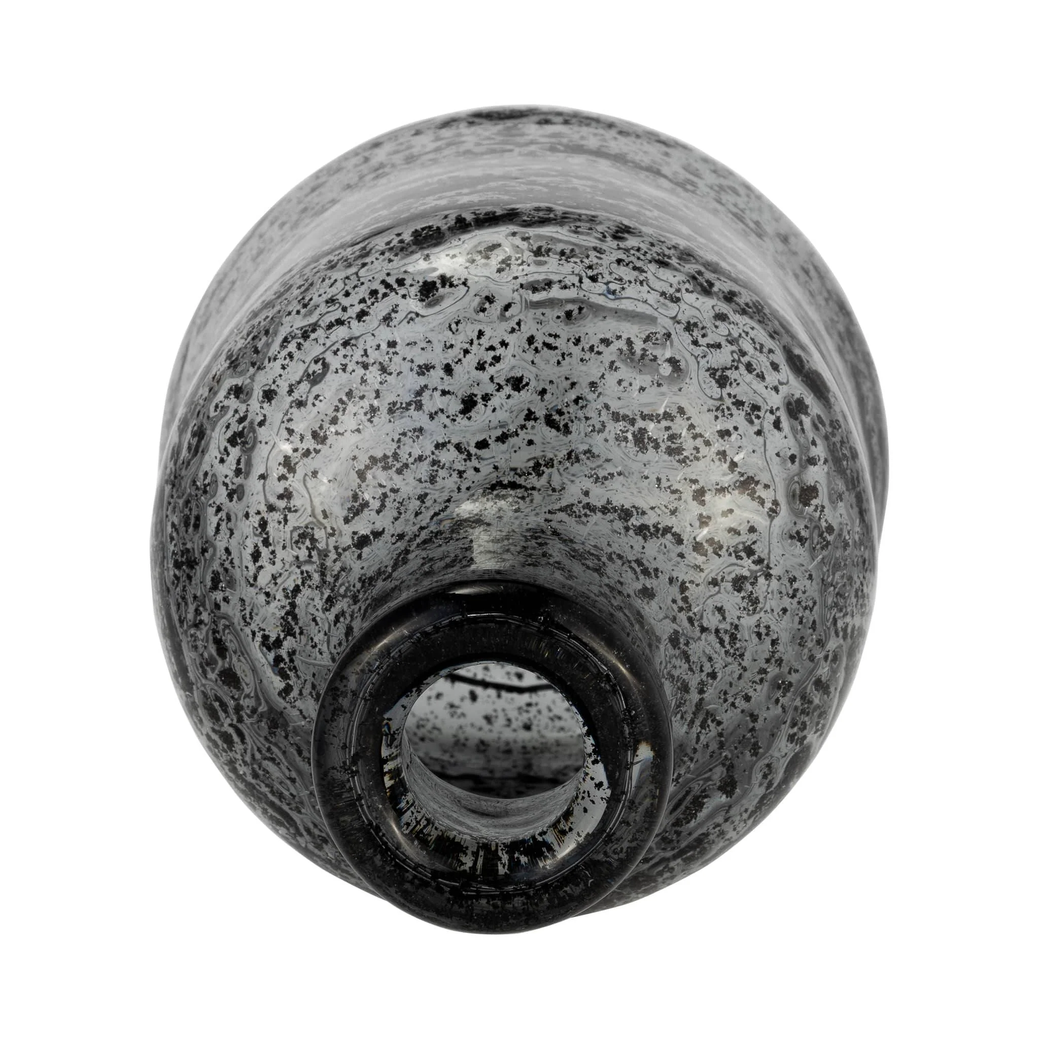 Glass, 11h" Irregular Shape Vase, Smoke - Image 6