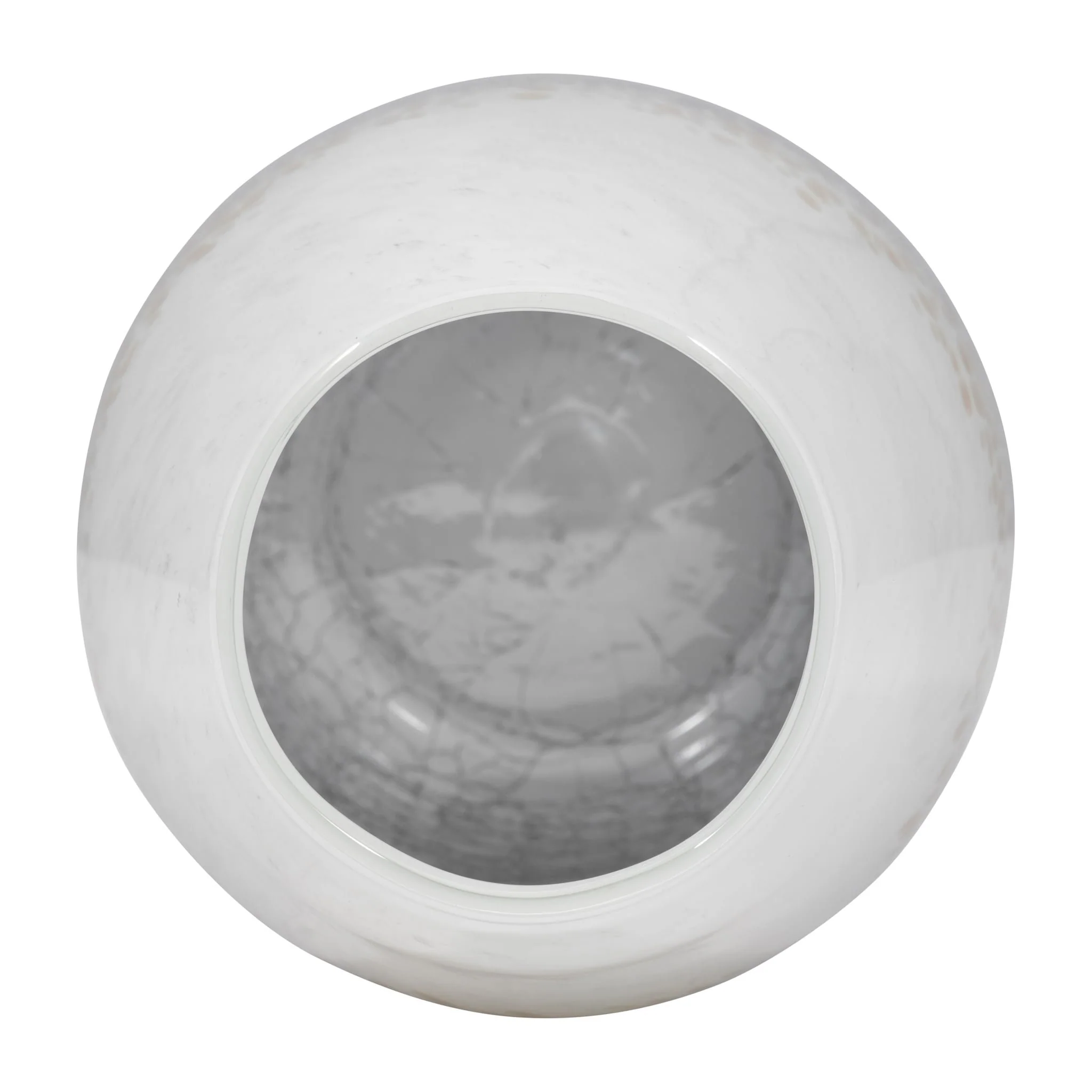 Glass, 12" Crackle Vase, Multi - Image 5
