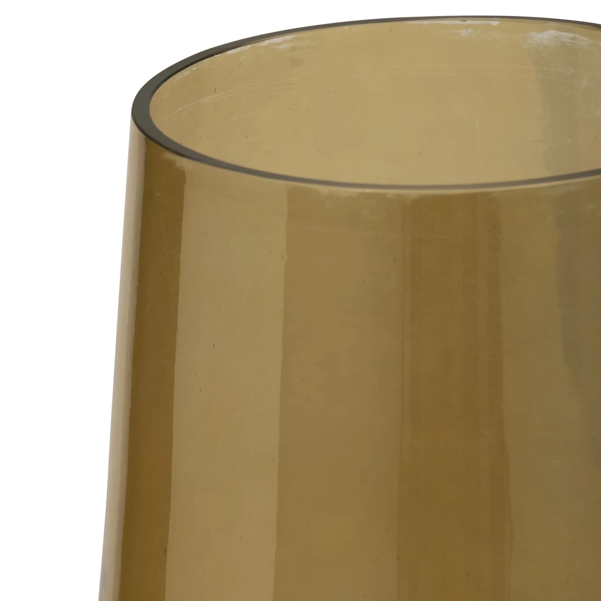 Glass, 12" Luster Vase, Gold - Image 4