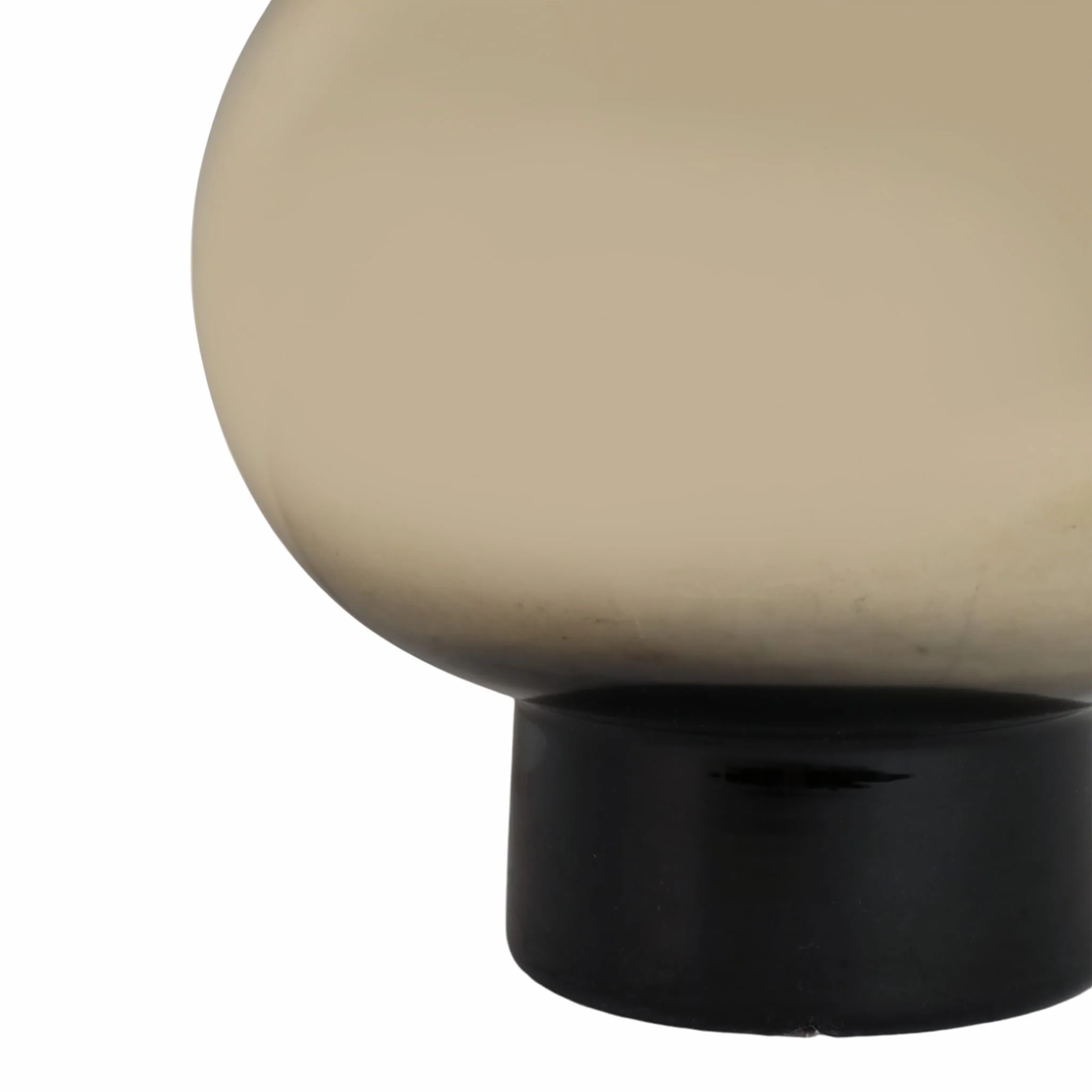 Glass, 12" Totem Vase, Black/gold - Image 4