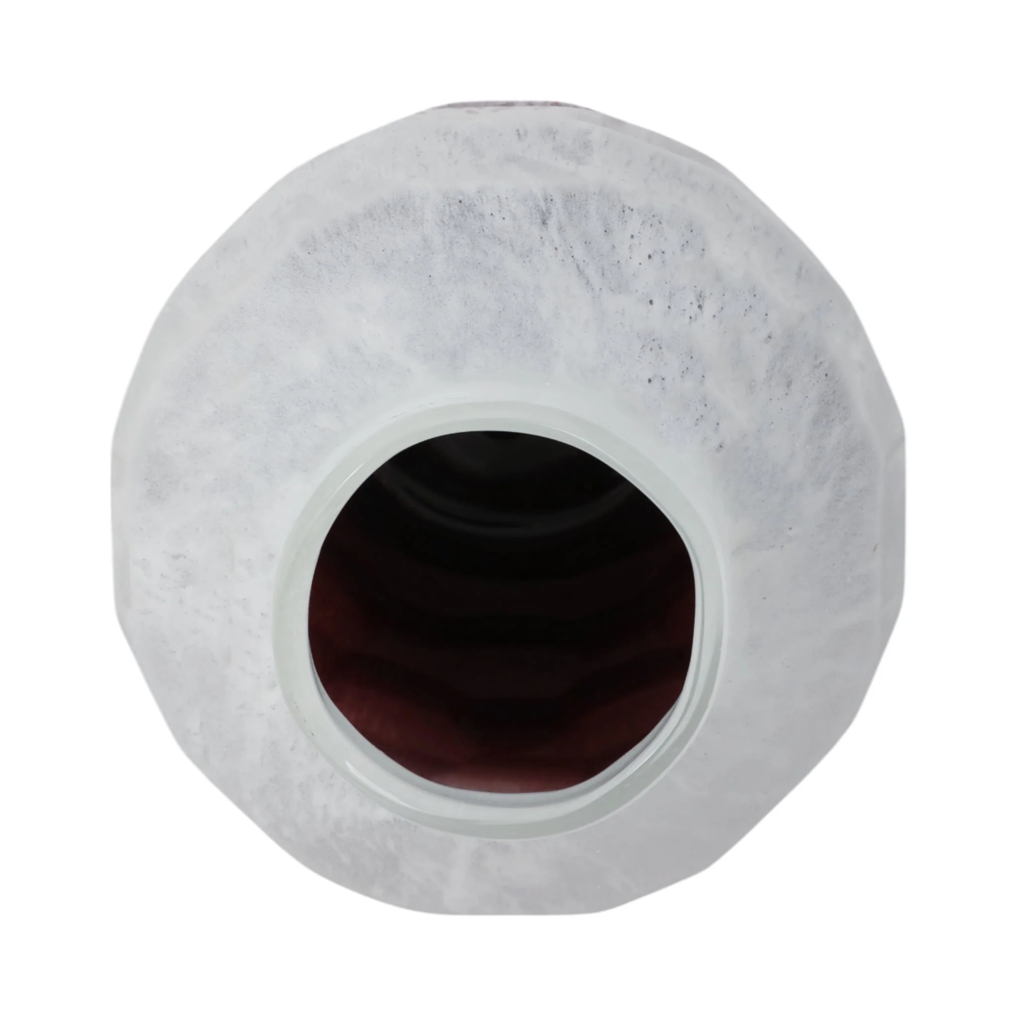 Glass, 12"h 2-tone Vase, Blush - Image 6