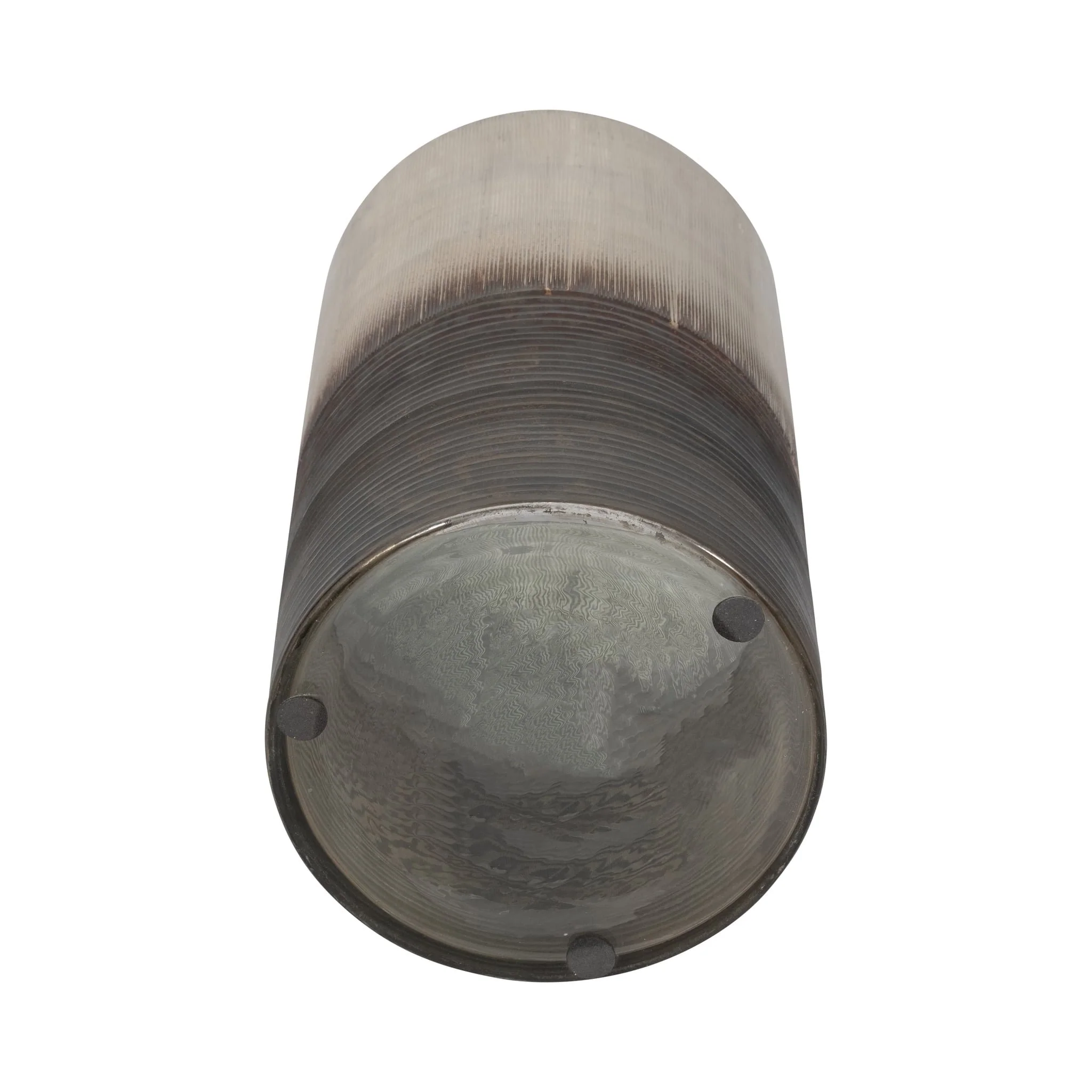 Glass, 13" Metallic 2-tone Vase, Silver - Image 6