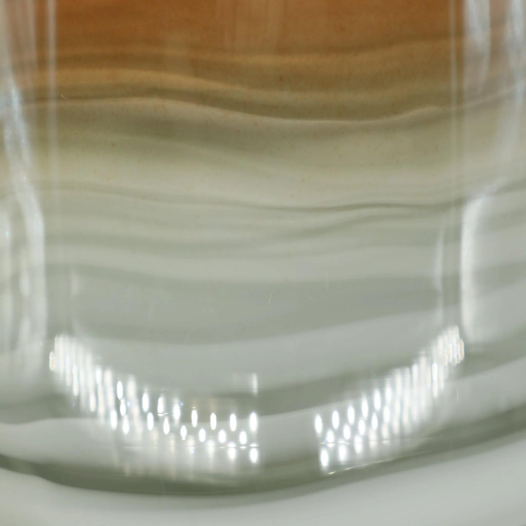 Glass 13"h Metallic Vase, Gray/gold - Image 5