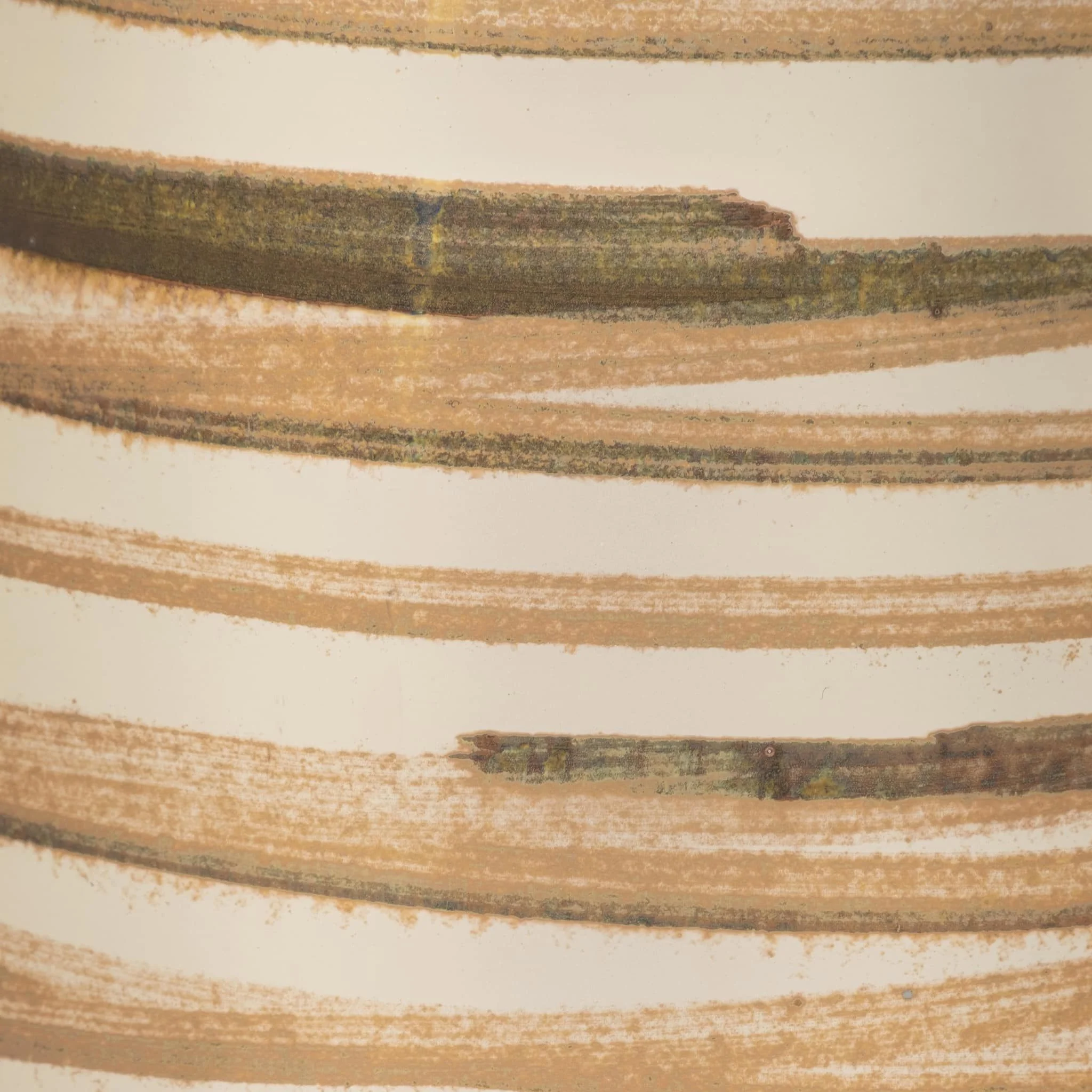 Glass, 14" Antique Ring Vase, Gold - Image 4