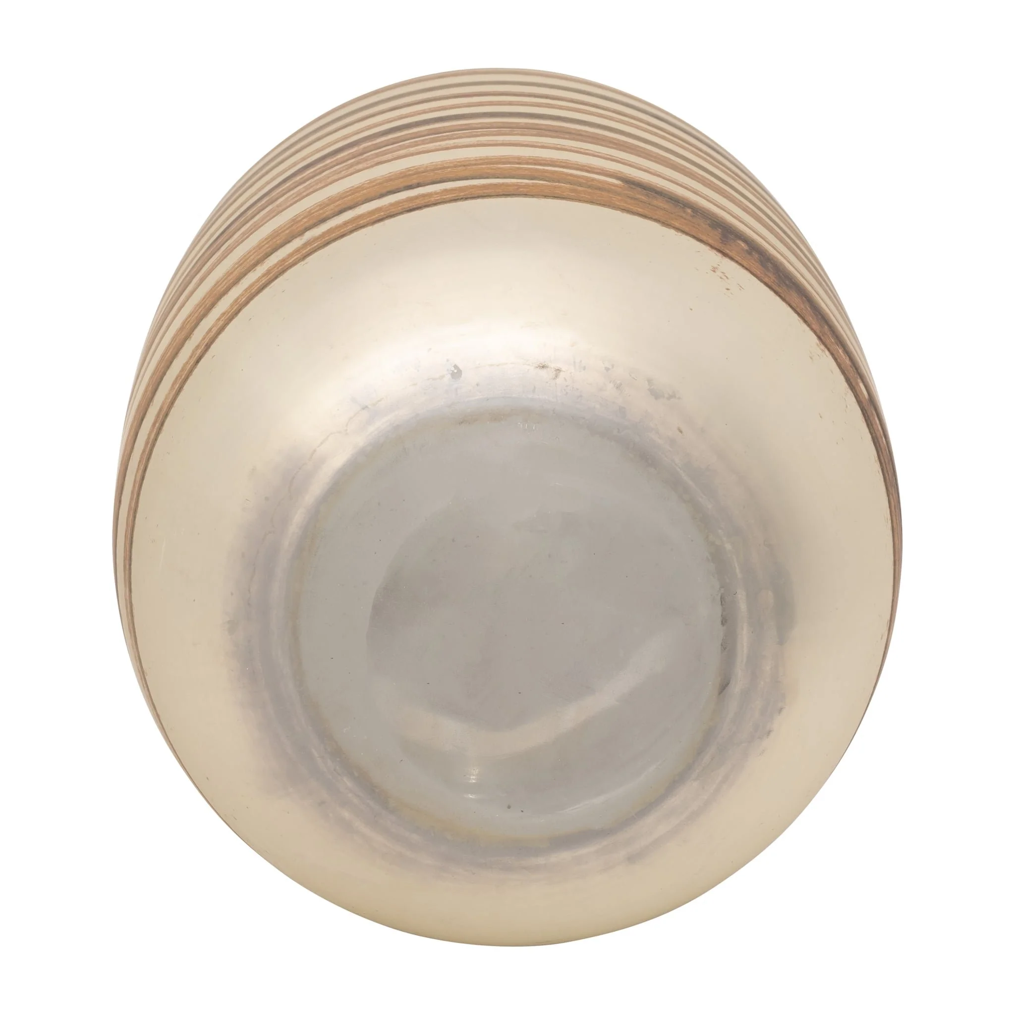 Glass, 14" Antique Ring Vase, Gold - Image 7
