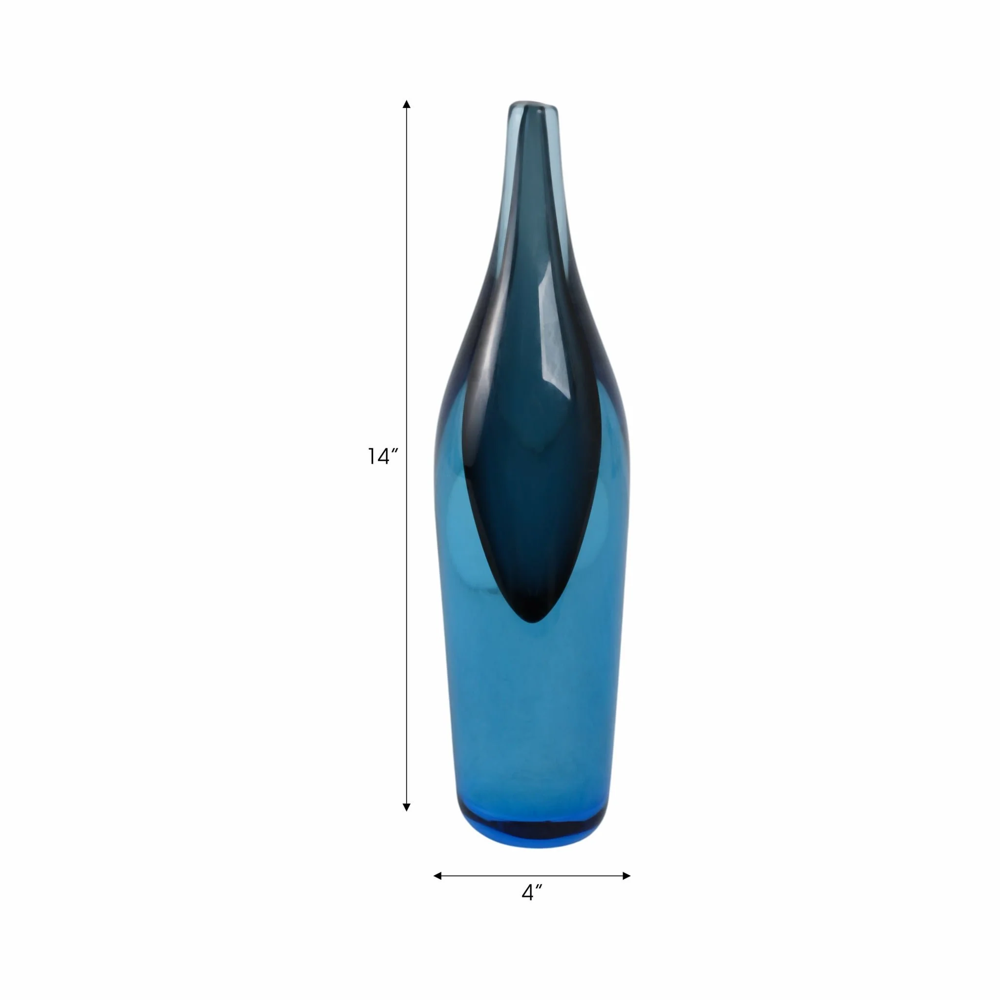 Glass 14" Decor, Blue - Image 8