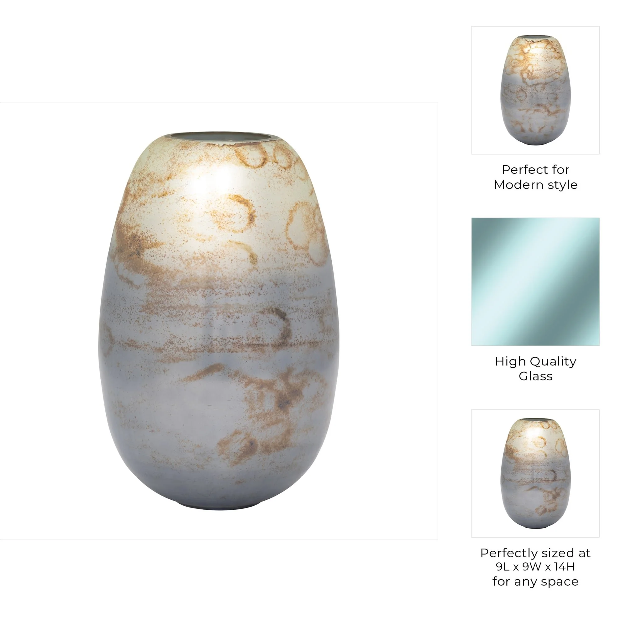 Glass, 14" Vapor Glass, Blue - Image 9
