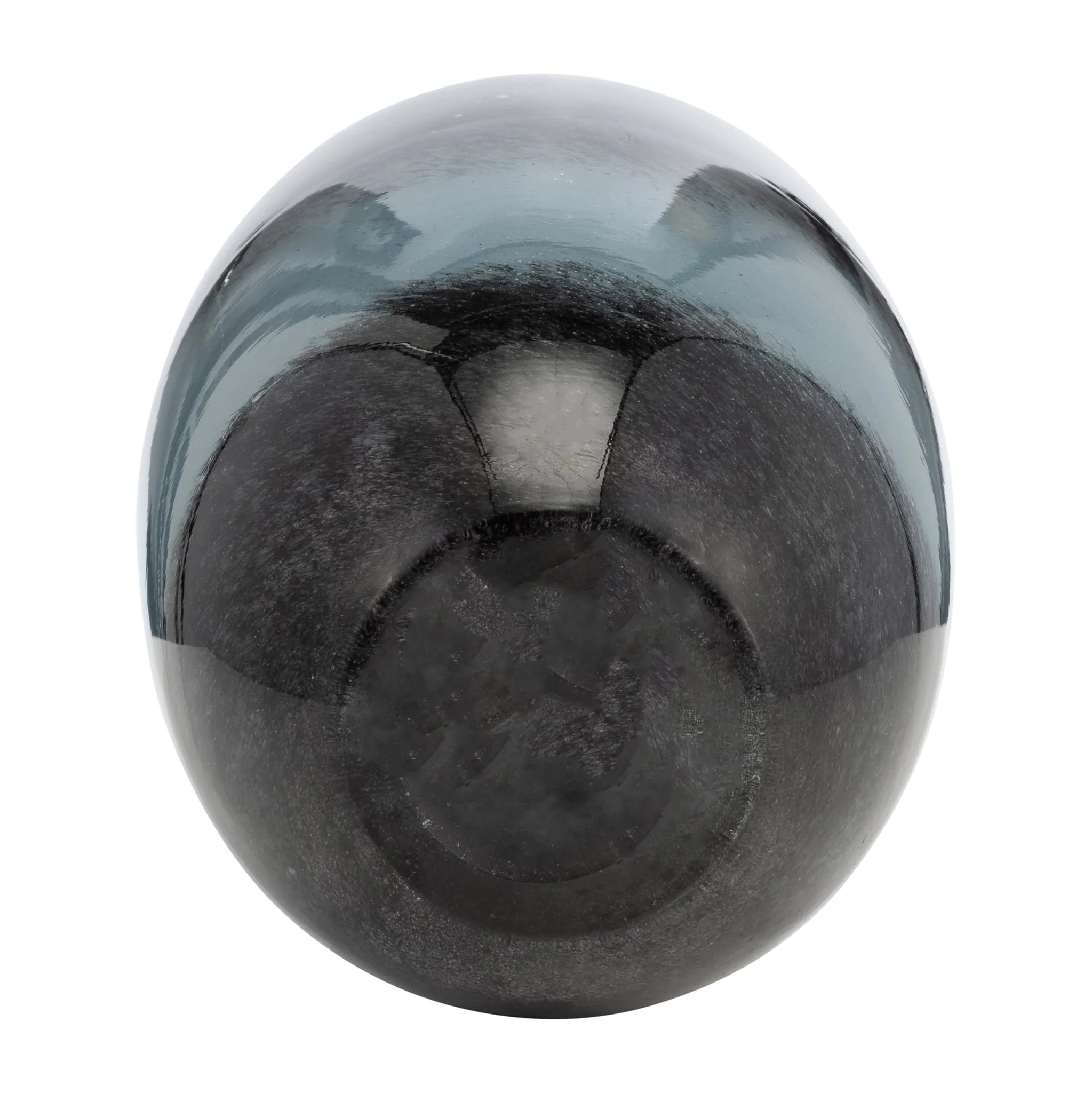 Glass, 14" Vase Blue Ombre - Image 5