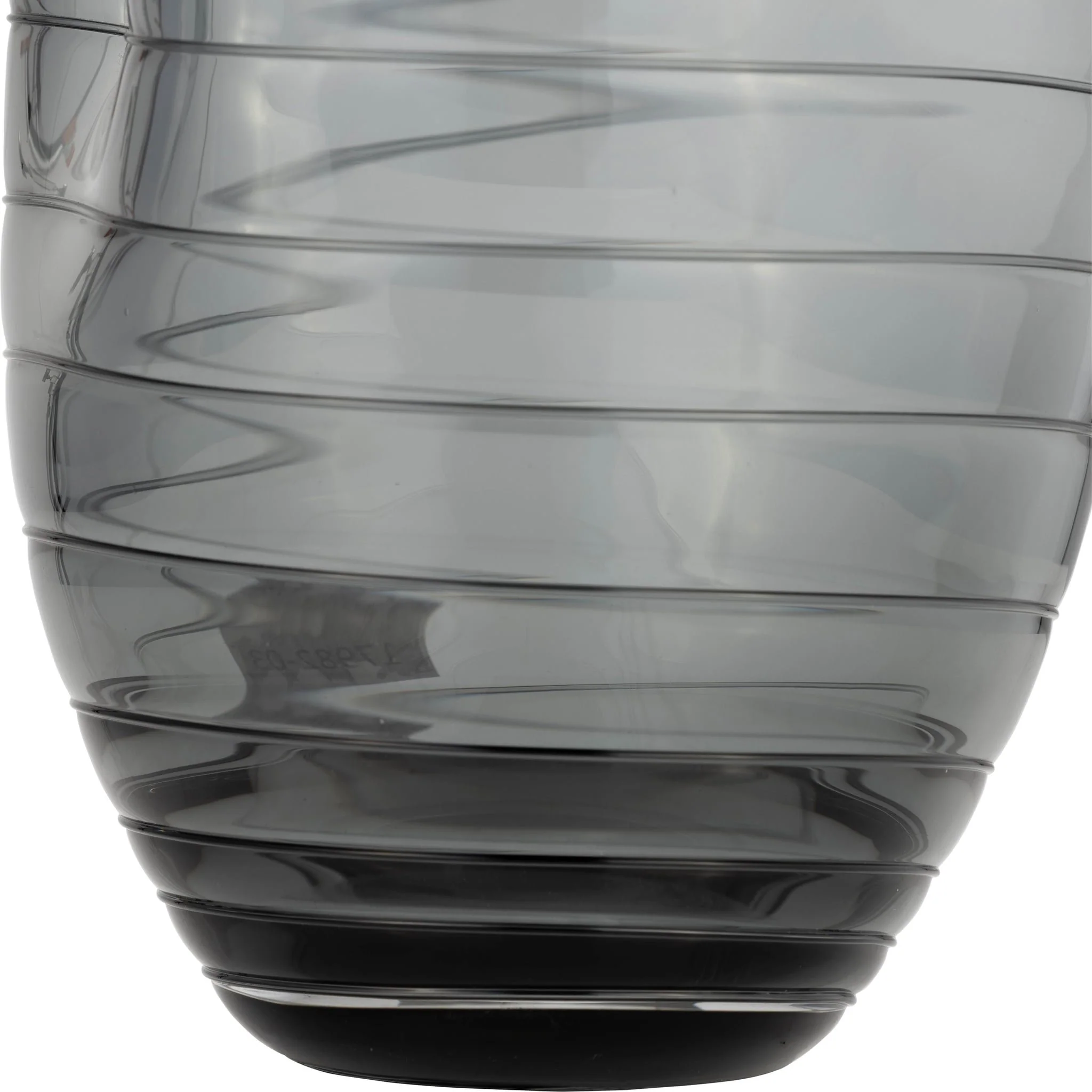 Glass, 14"h Pinched Vase, Smoke - Image 5