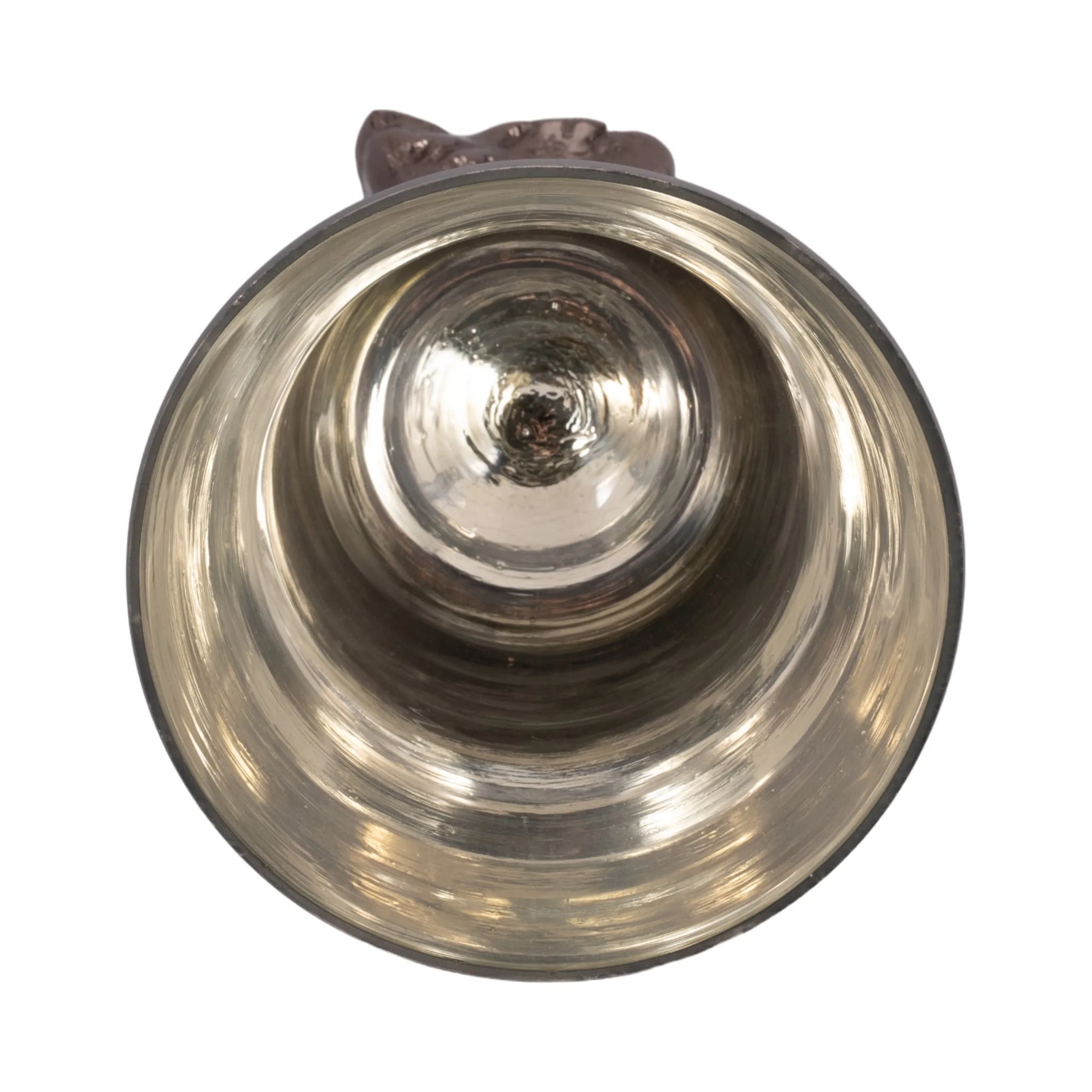 Glass, 15" 2-tone Chalice Vase, Metallic Kd - Image 5