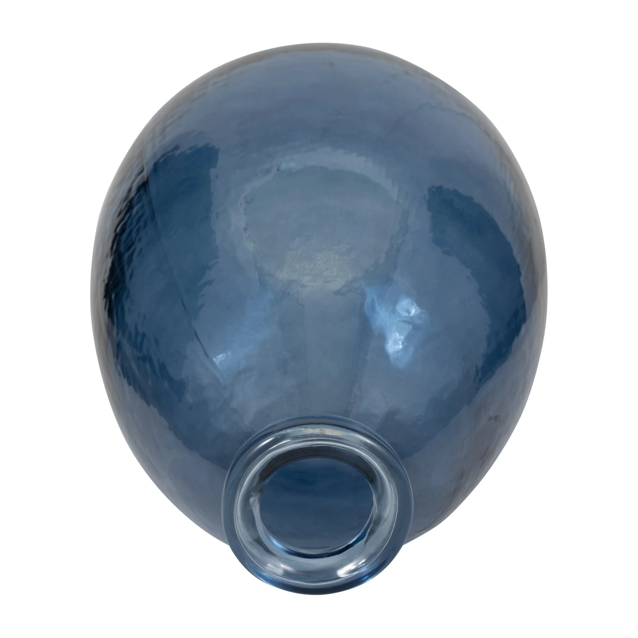 Glass, 15" Balloon Vase, Blue - Image 5