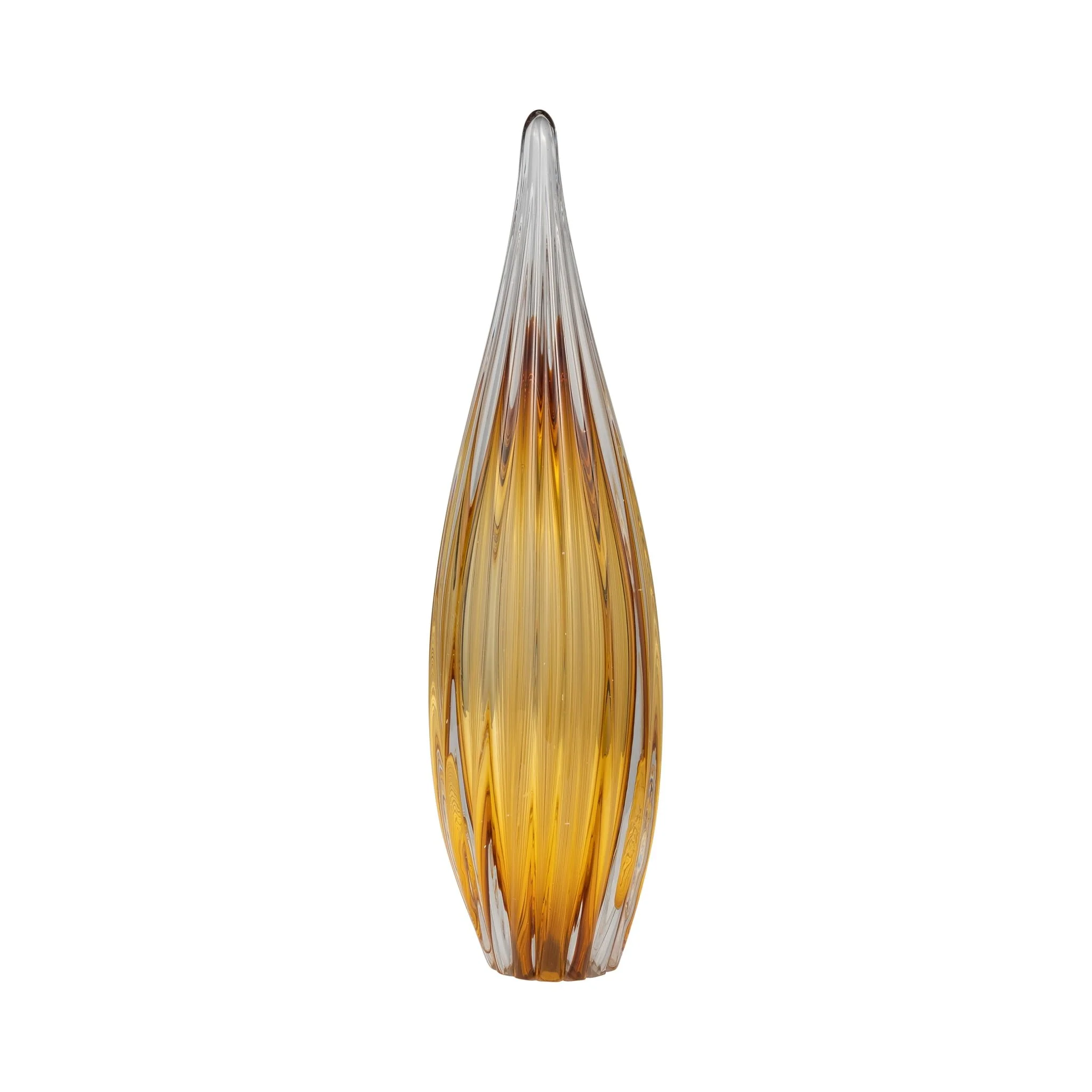 Glass, 15" Paperweight Amber - Image 2