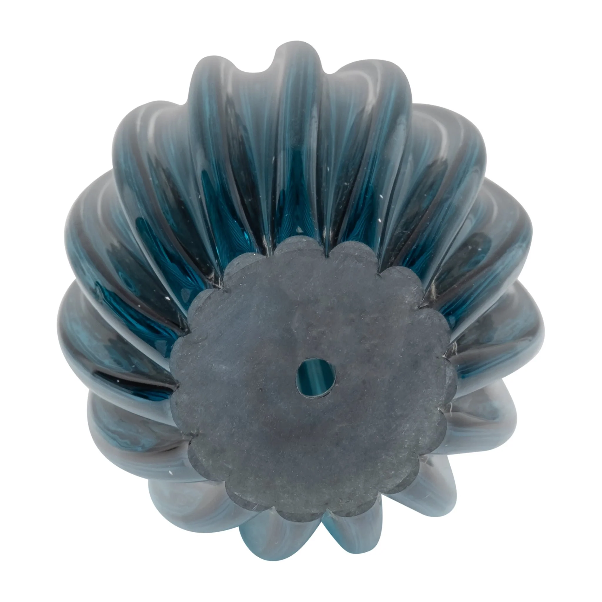 Glass, 15" Paperweight Teal - Image 5