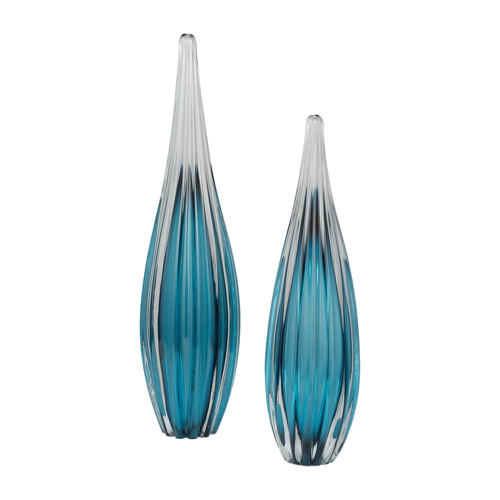 Glass, 15" Paperweight Teal - Image 6