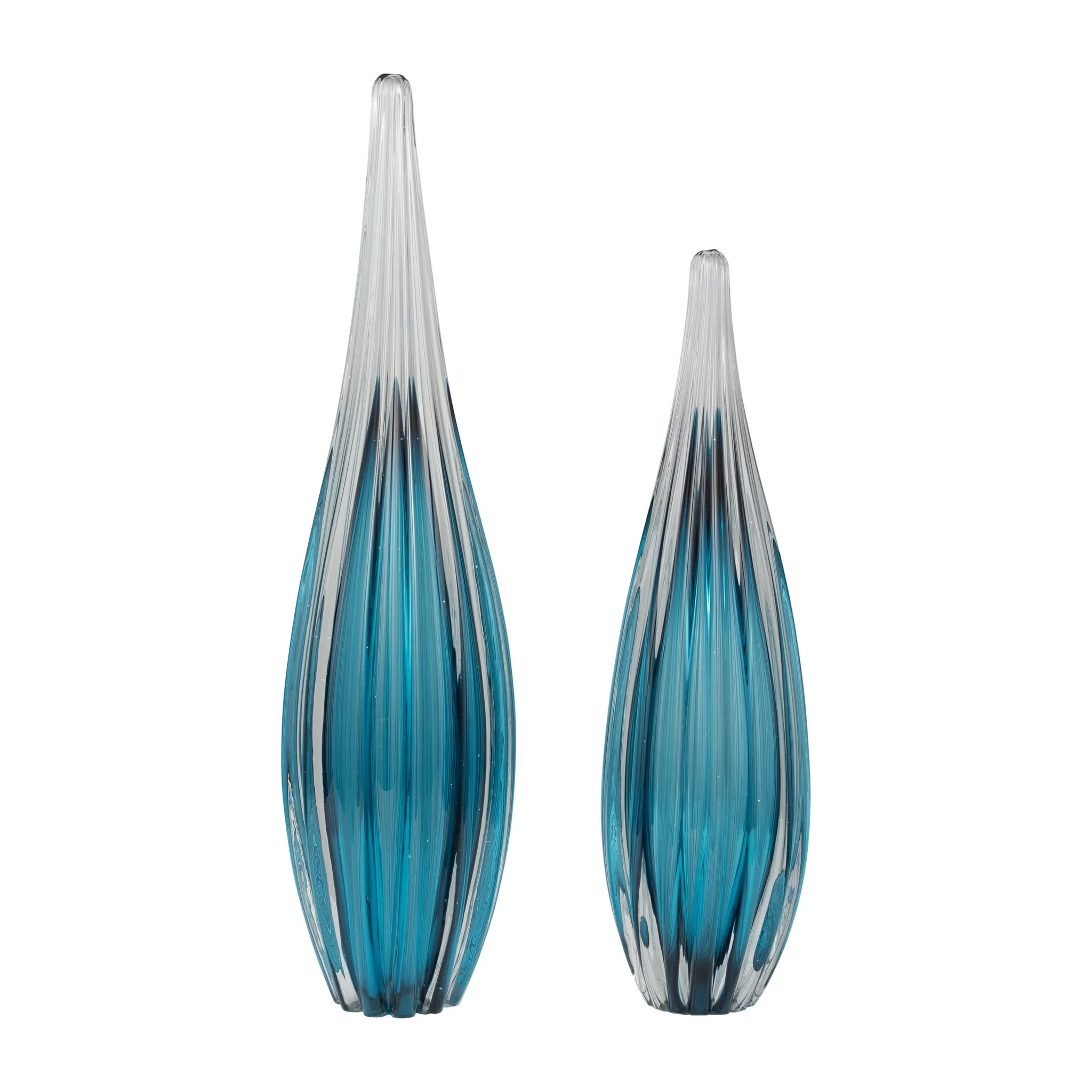 Glass, 15" Paperweight Teal - Image 7