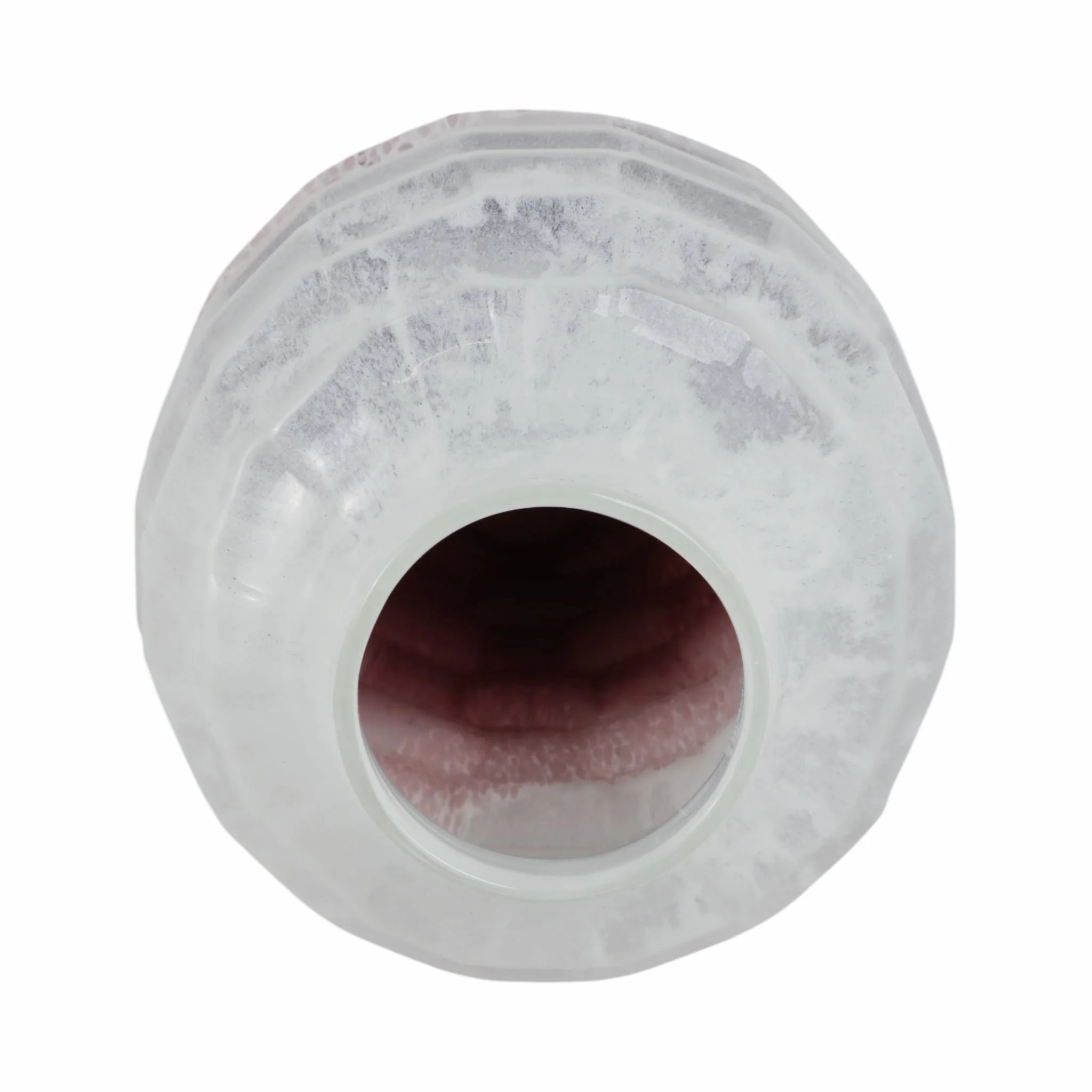 Glass, 16"h 2-tone Vase, Blush - Image 6