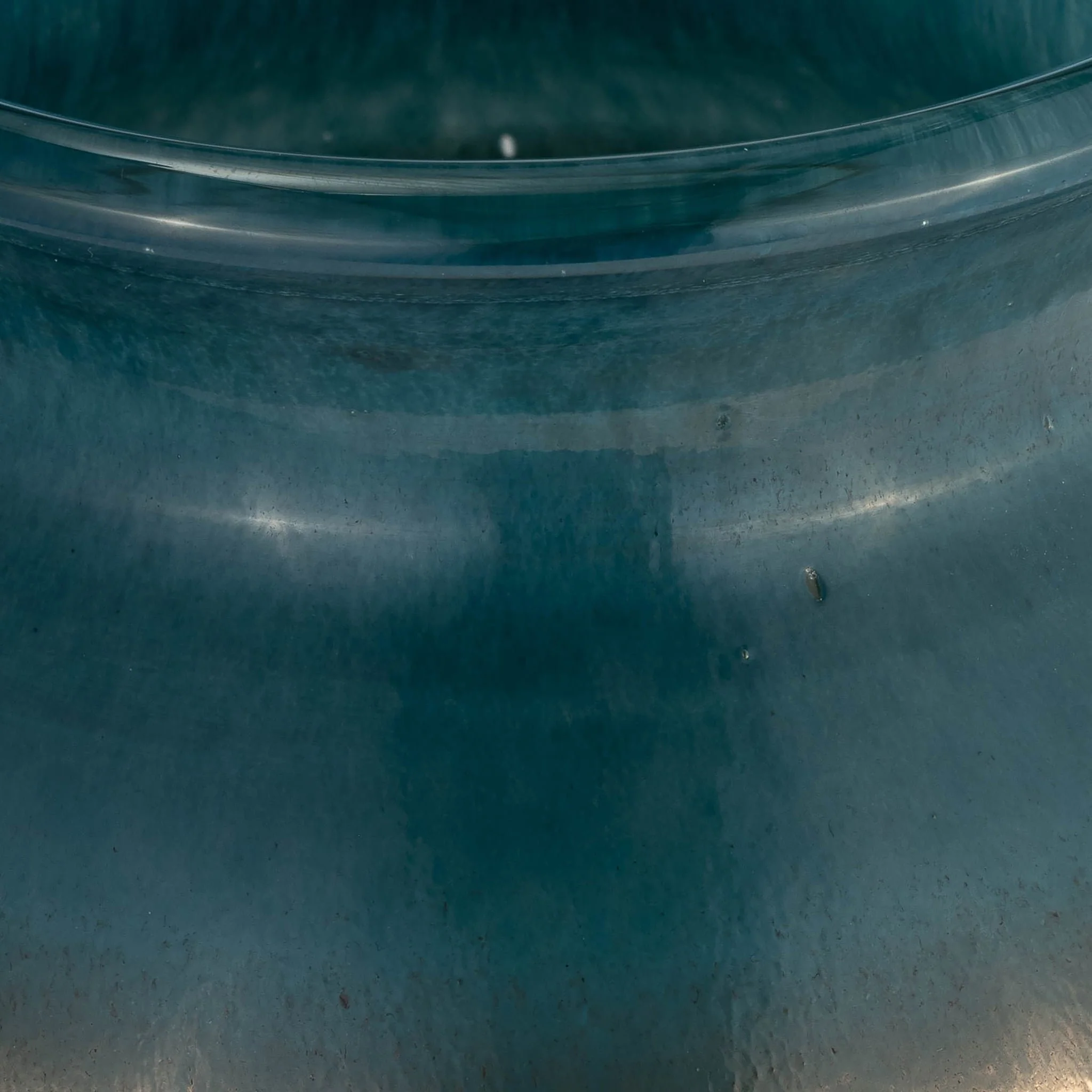 Glass, 16"h Olpe Vase, Teal - Image 4