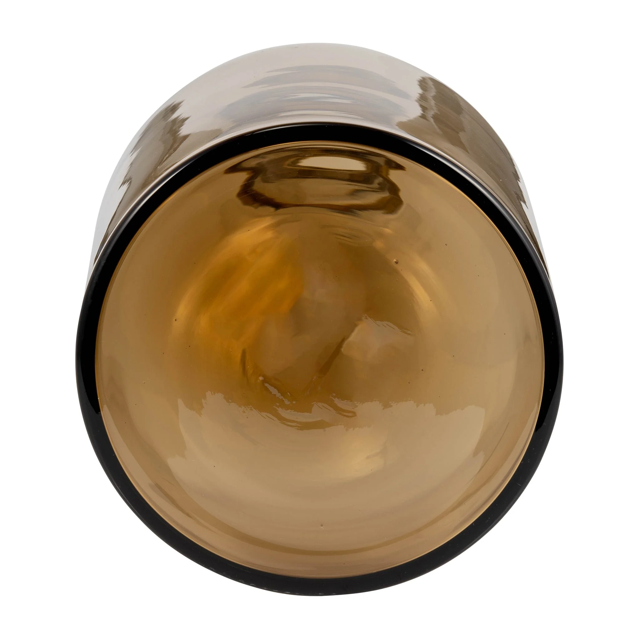 Glass, 17" Bottle W/ Stopper Taupe - Image 6