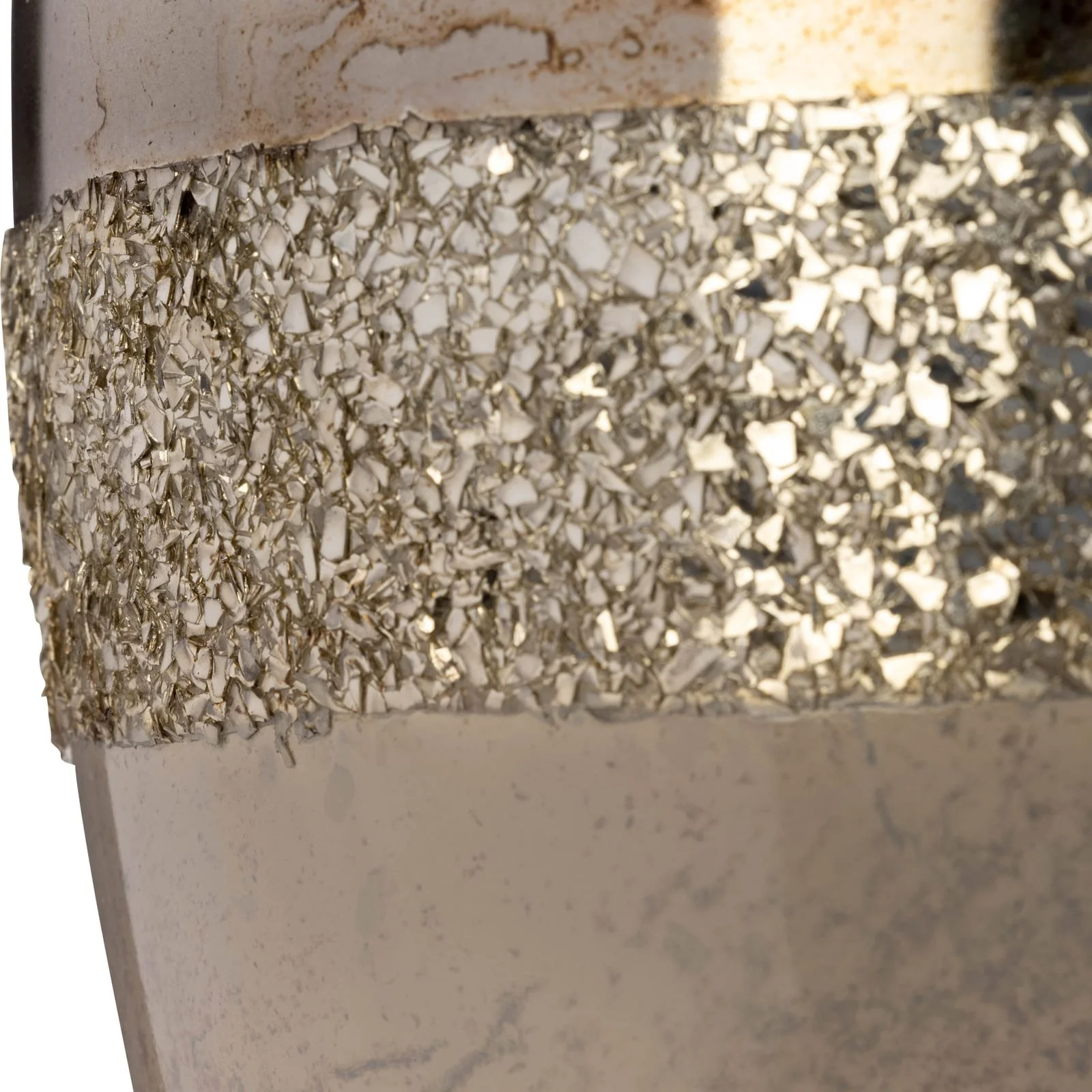 Glass, 17" Metallic Vase, Champagne - Image 6