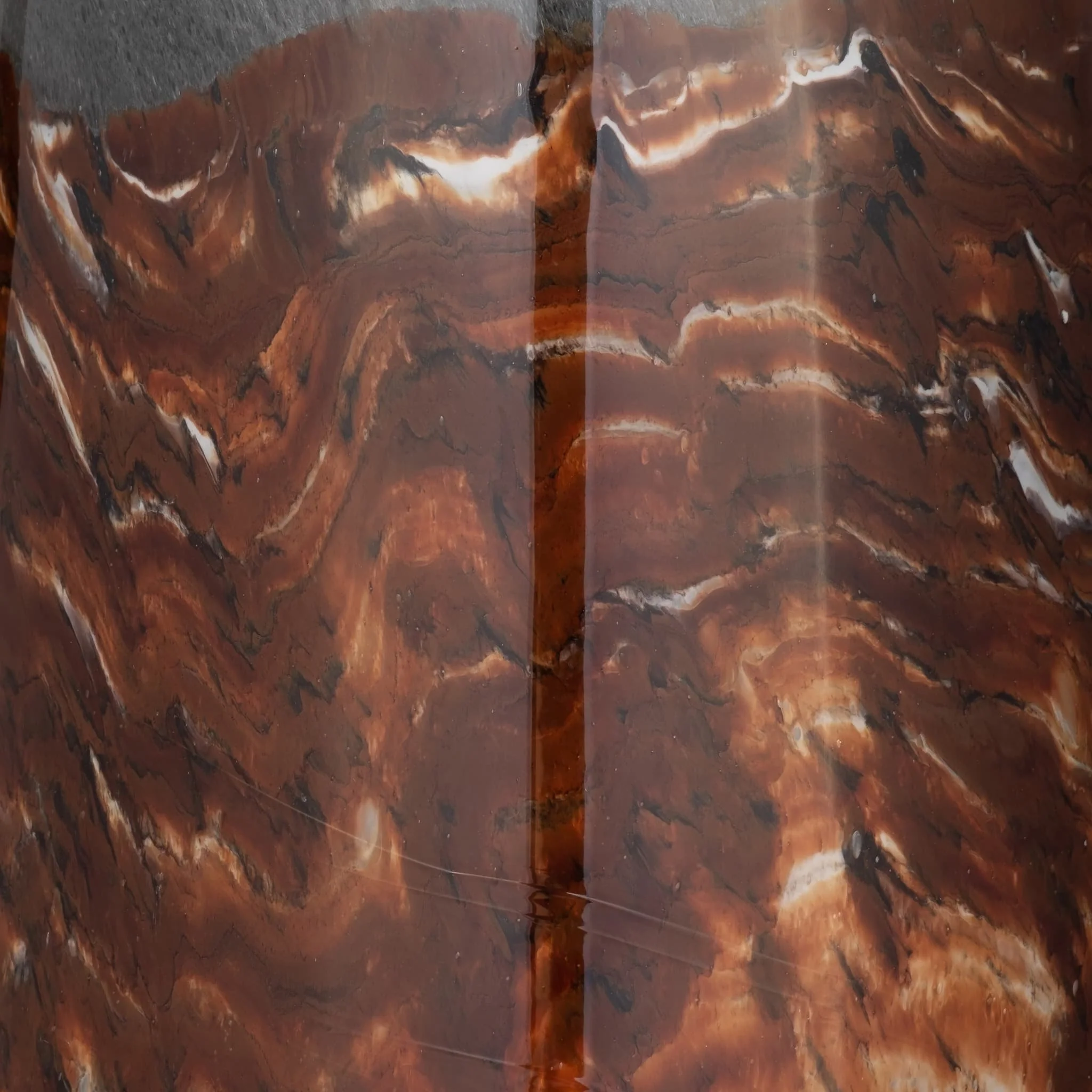 Glass, 17" Vase Grey/brown - Image 4