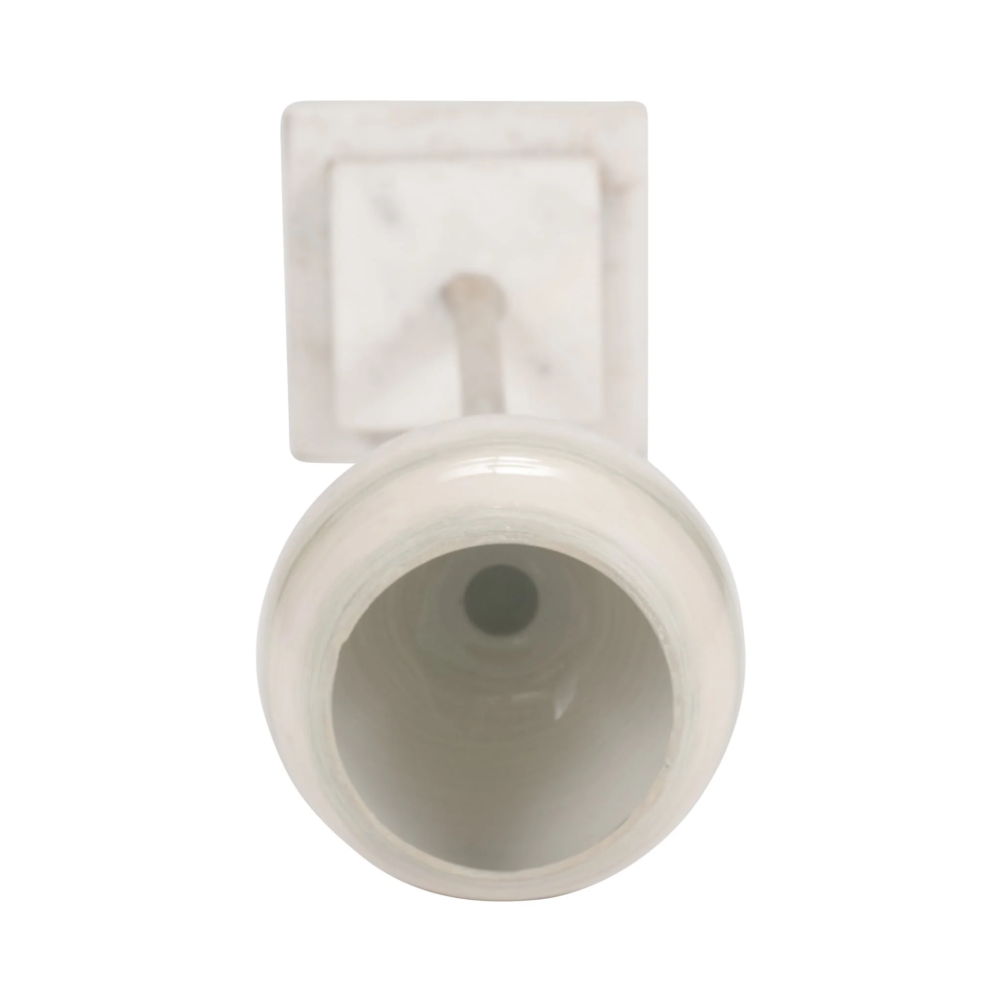 Glass, 17" Votive Holder W Marble Stand, Sage/silv - Image 5
