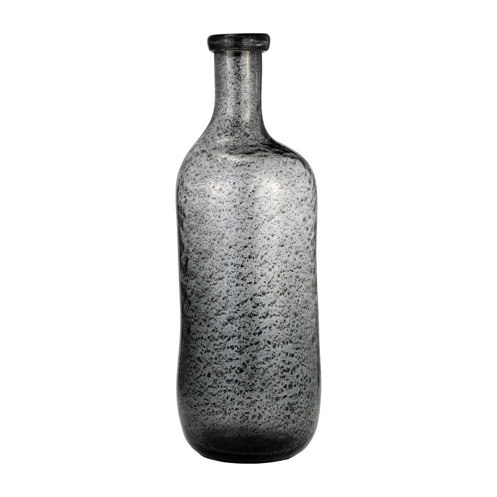 Glass, 17h" Irregular Shape Vase, Smoke - Image 2